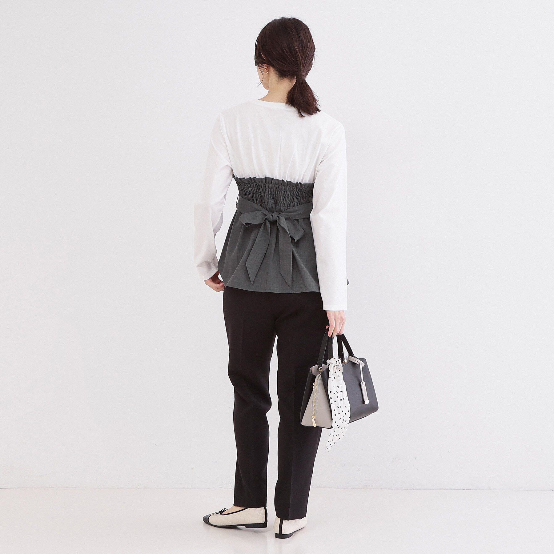 OPAQUE.CLIP「ビスチェドッキングカットソー【洗濯機OK】」|Tシャツ・カットソー|