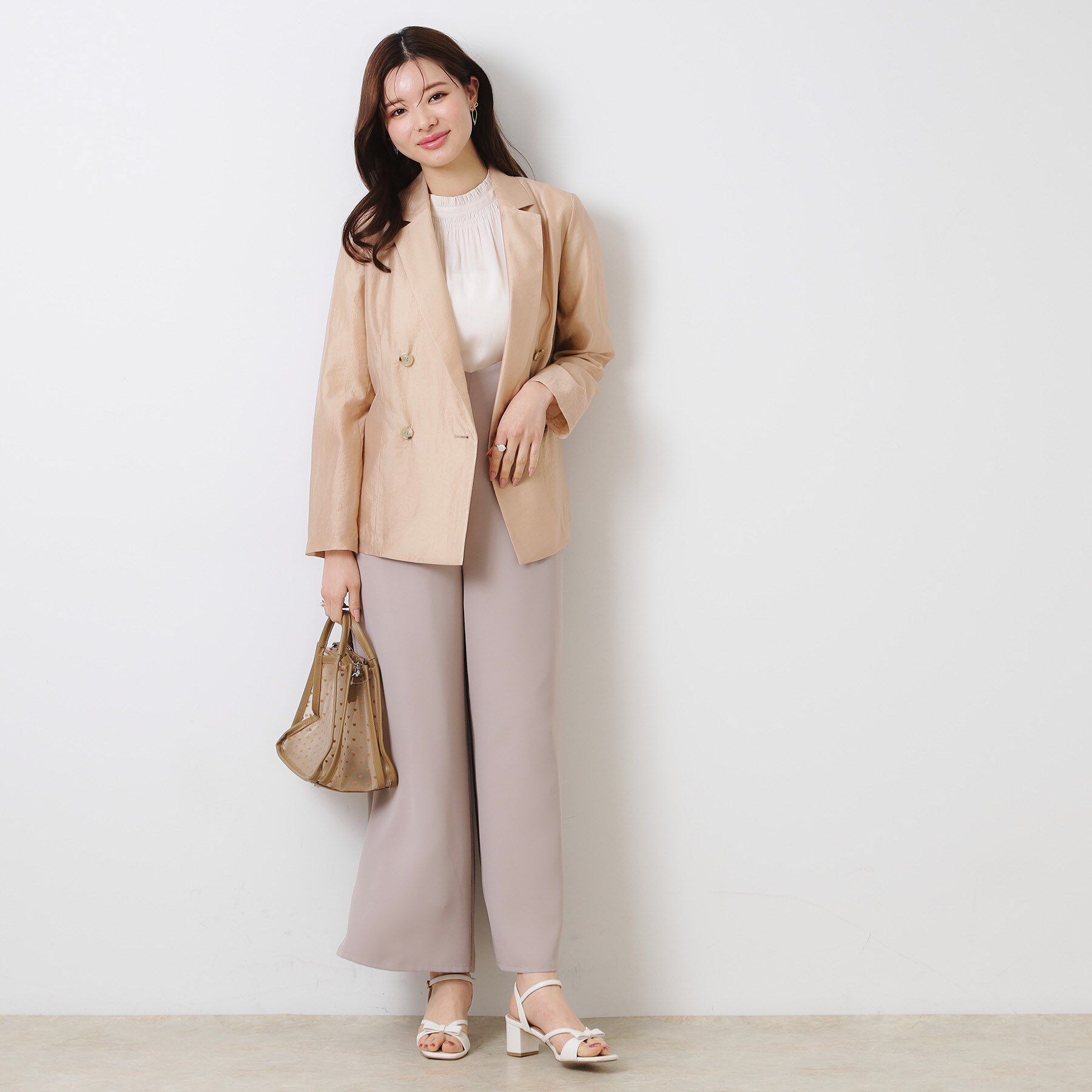 Couture broach「【オシャレな透け感・通勤】シアージャケット」|テーラードジャケット|