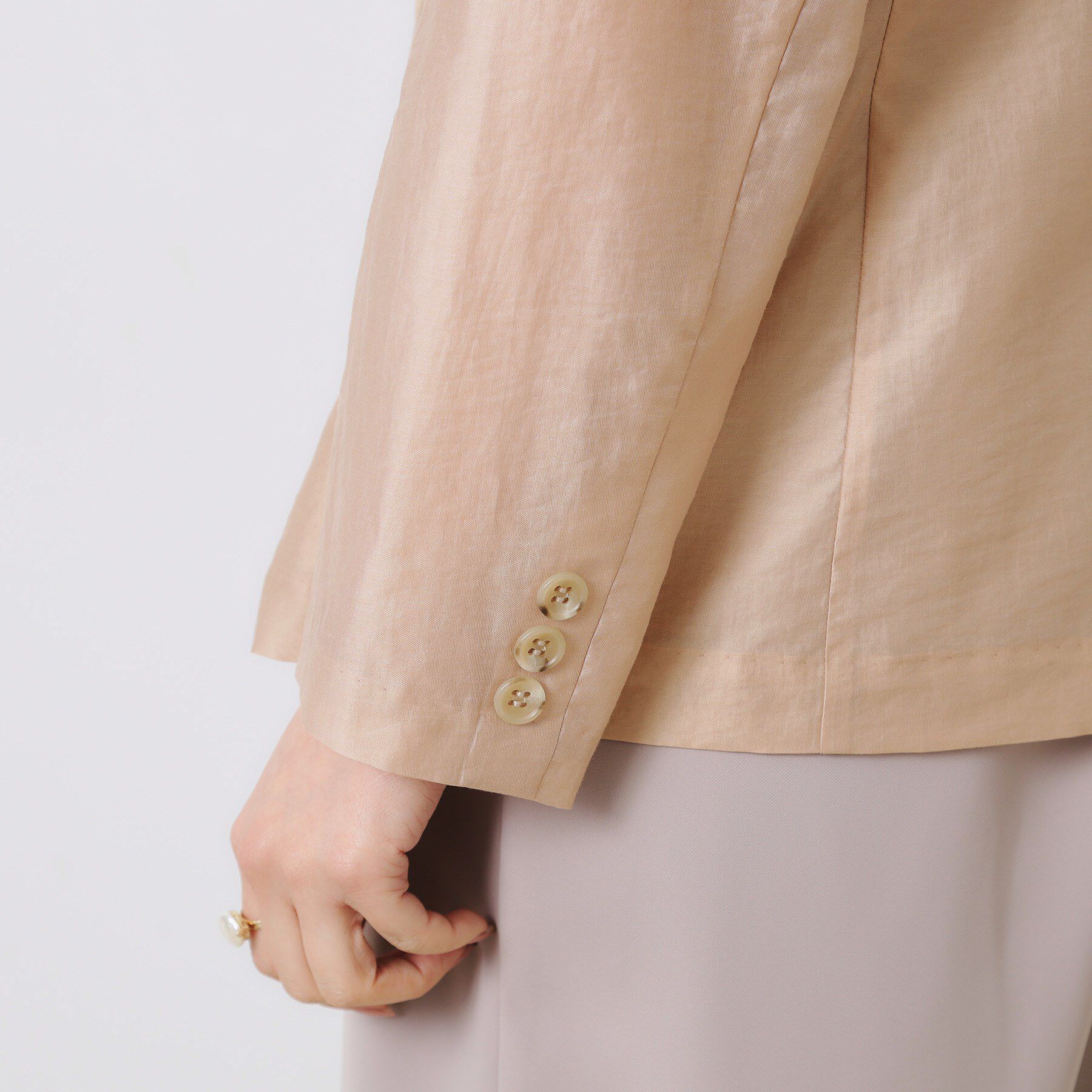 Couture broach「【オシャレな透け感・通勤】シアージャケット」|テーラードジャケット|