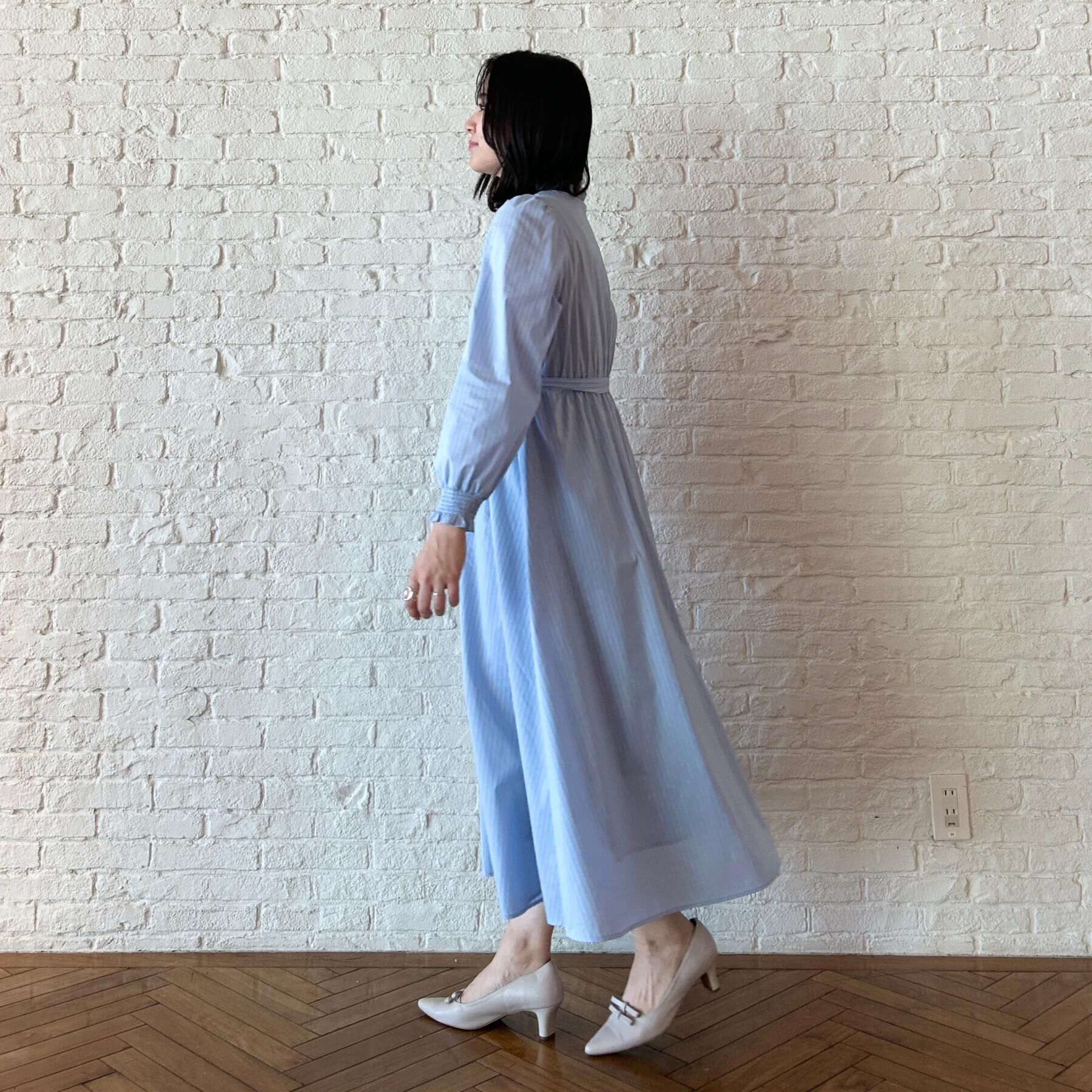 Couture broach「【洗える】ロゴエンブロ シャツワンピース」|ワンピース|