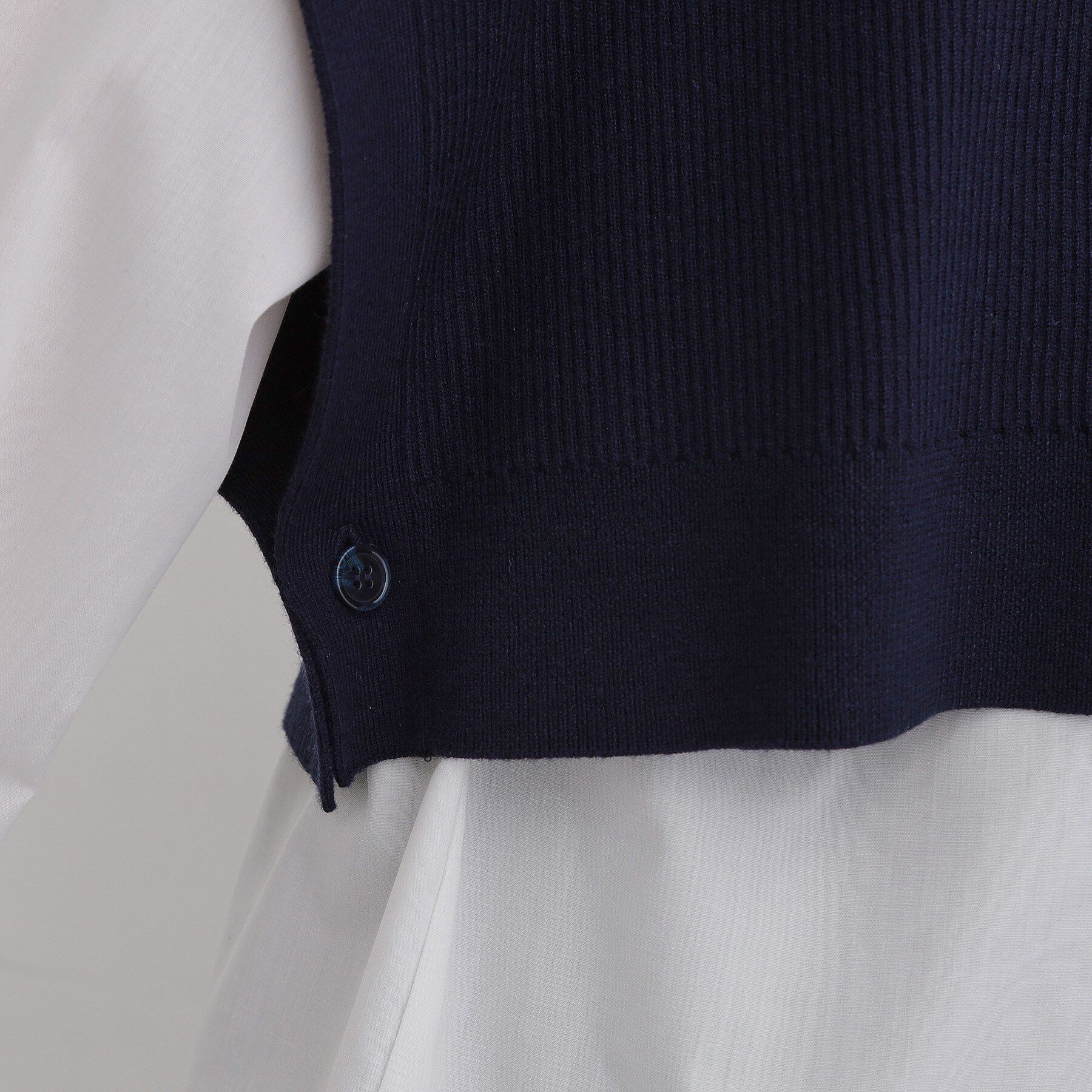 THE SHOP TK「【2点セット】レイヤードスタイルでこなれ見え ニットベスト＆シャツ」|その他|