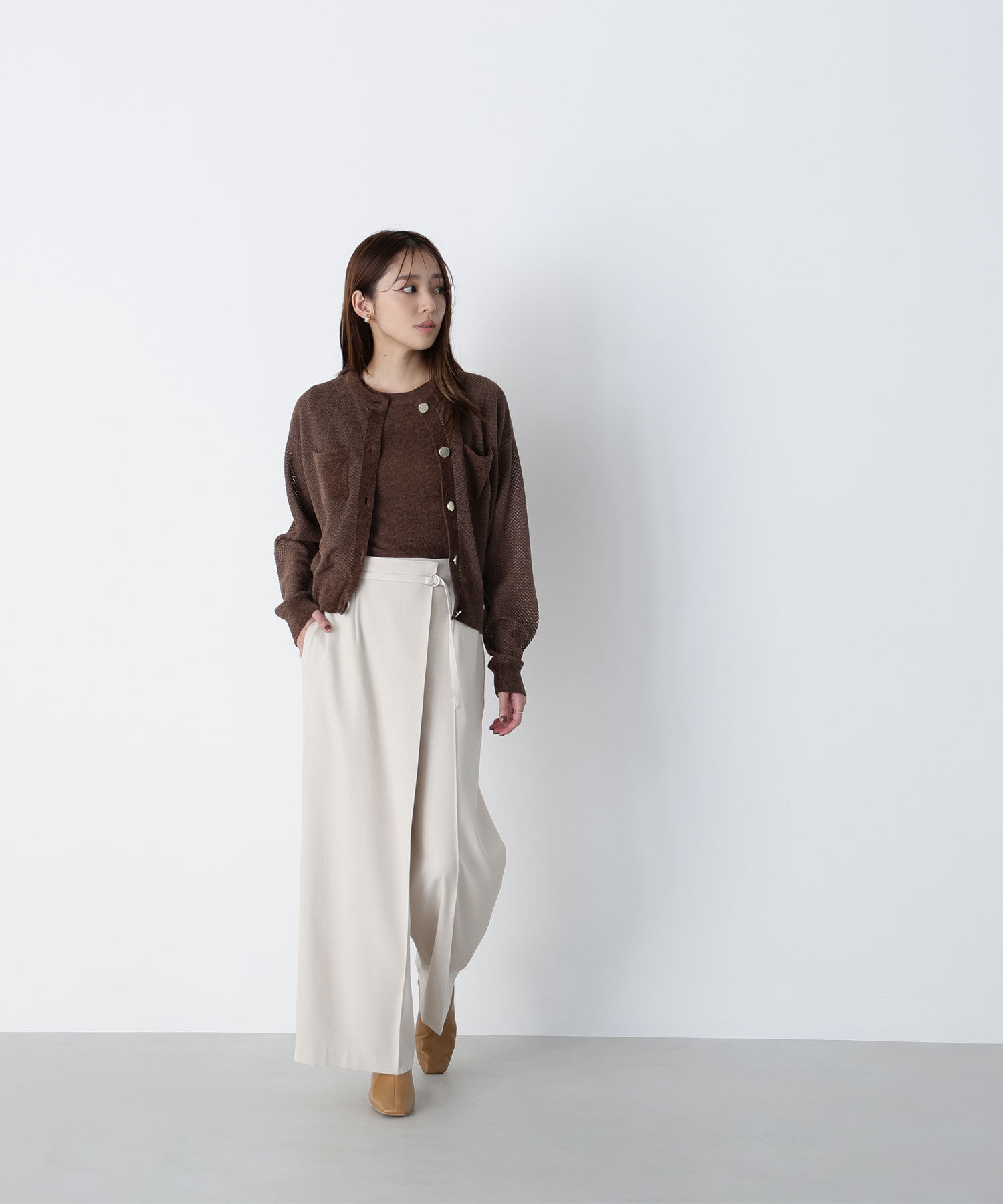  「ベロアタッチアンサンブル」|ニット・セーター|