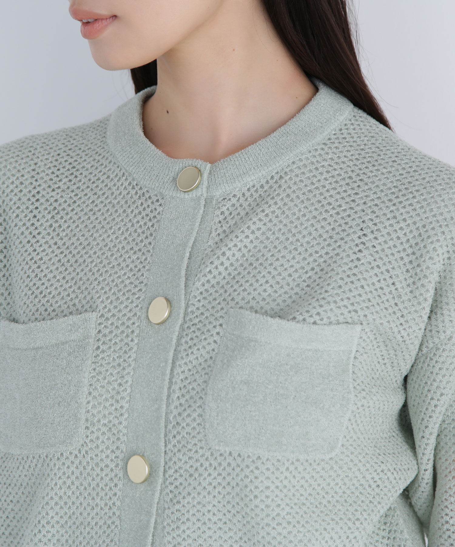  「ベロアタッチアンサンブル」|ニット・セーター|