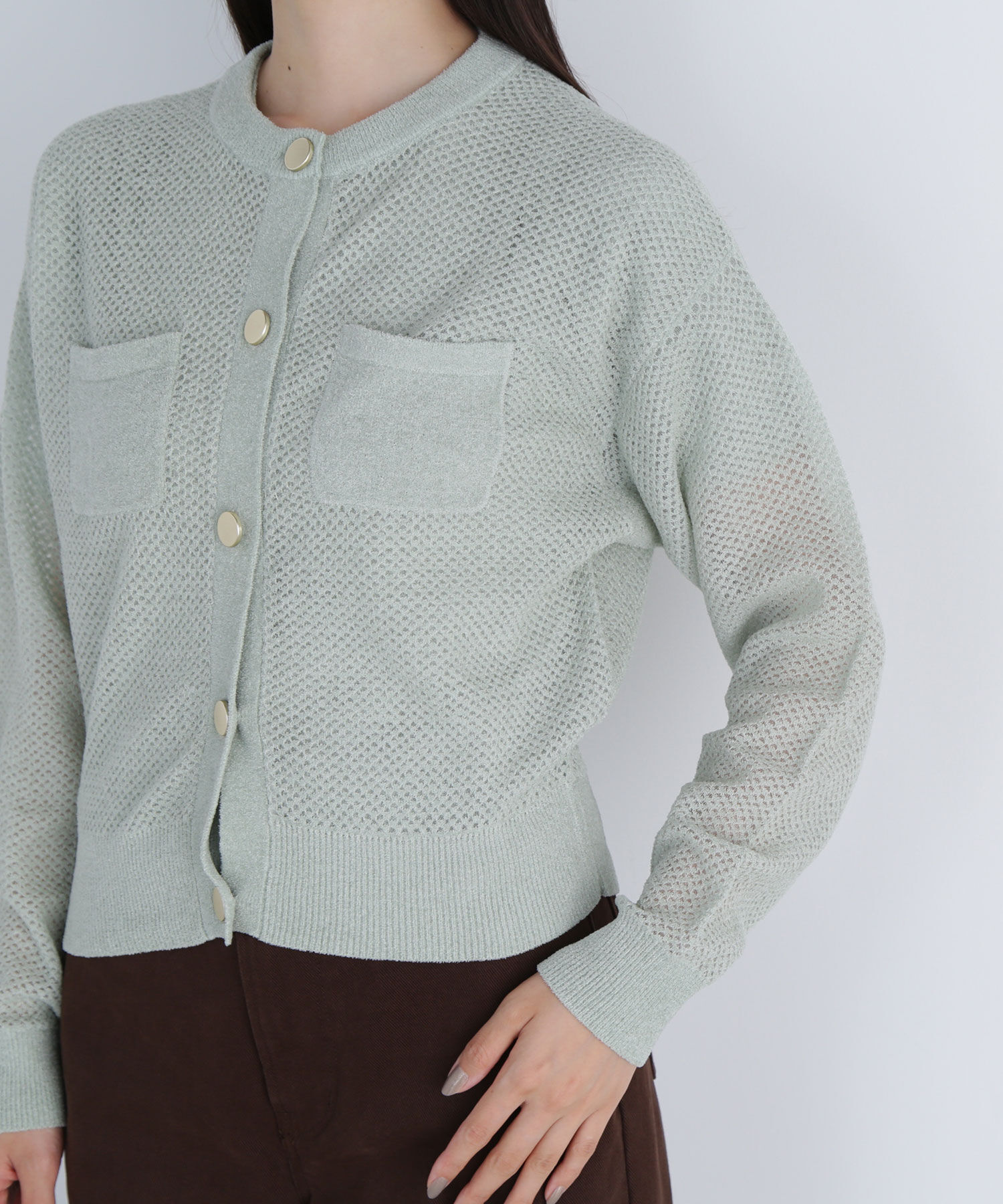  「ベロアタッチアンサンブル」|ニット・セーター|