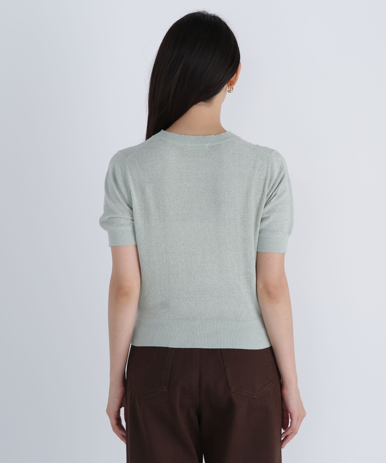  「ベロアタッチアンサンブル」|ニット・セーター|