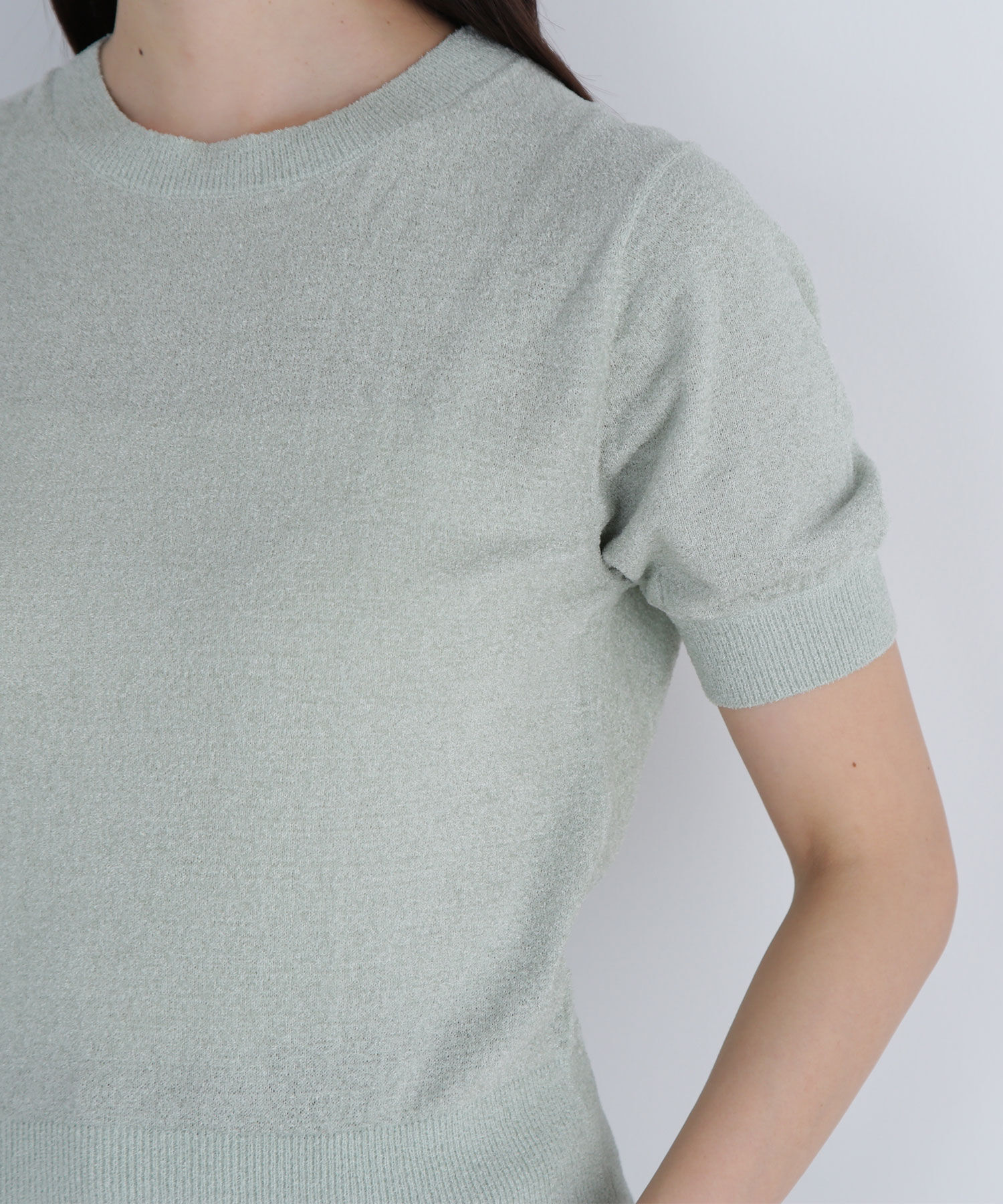  「ベロアタッチアンサンブル」|ニット・セーター|