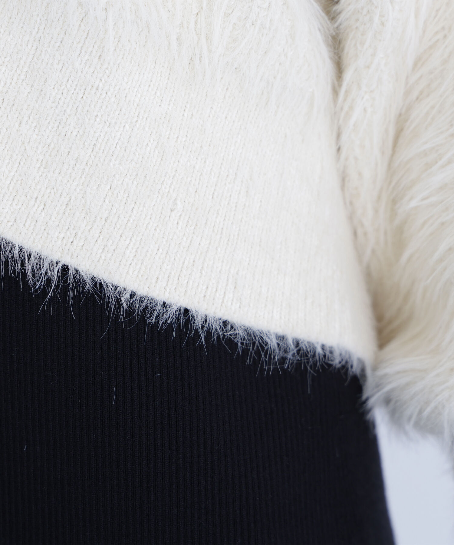  「シャギーカーデセットニットワンピース」|ワンピース|