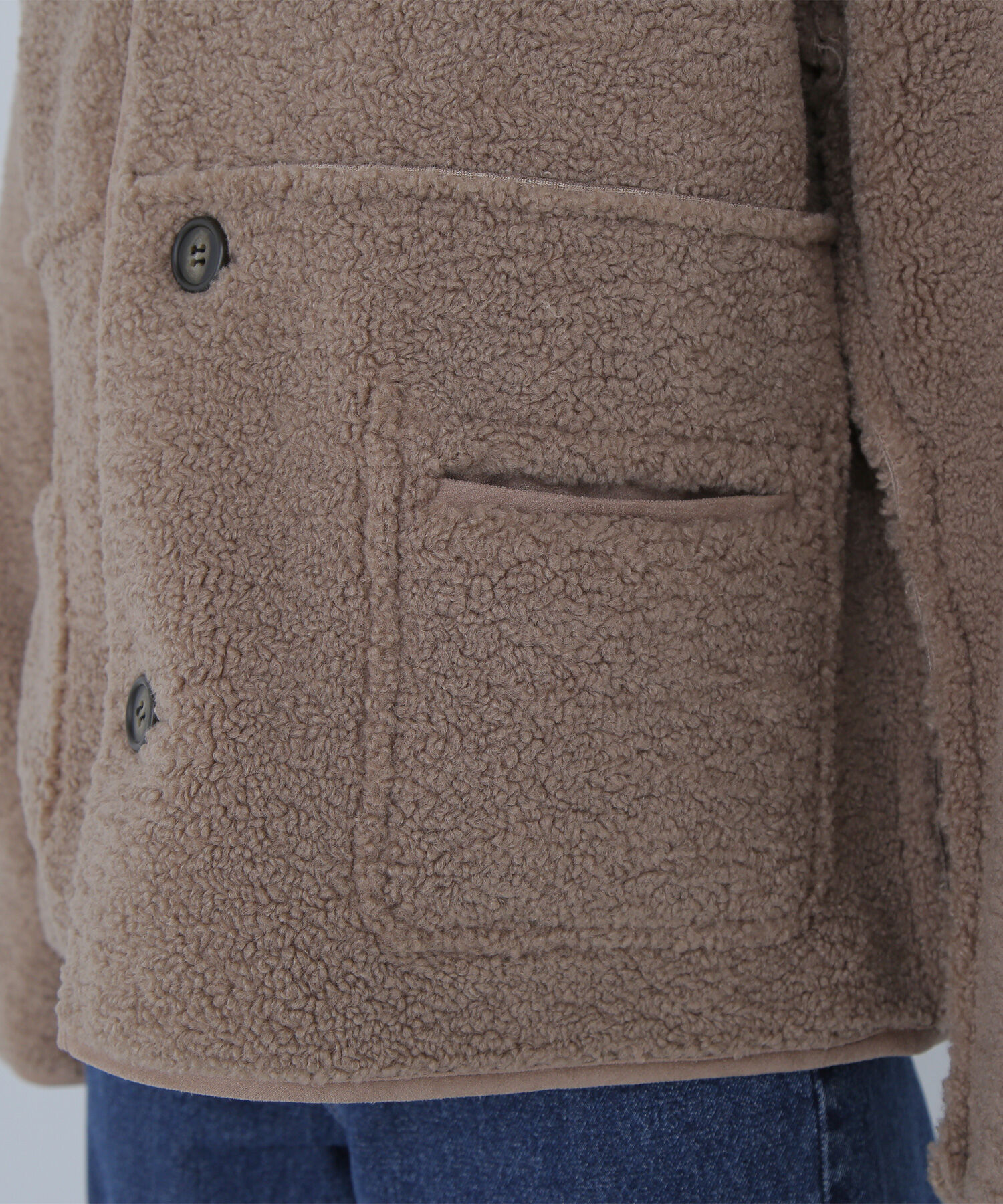  「リバーシブルフェイクスウェードコート」|ブルゾン・スタジャン|