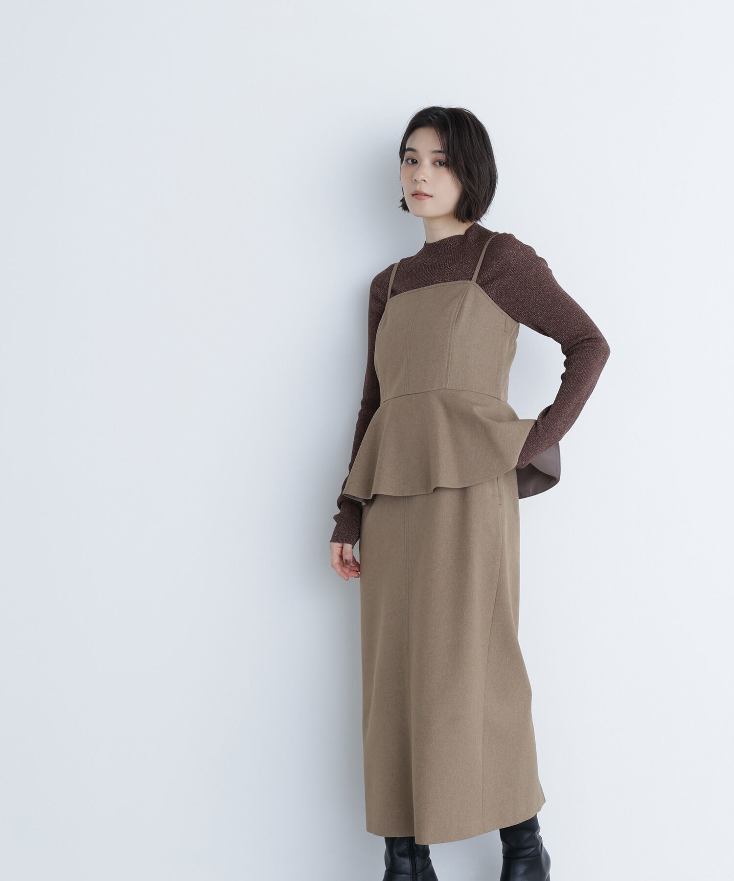  「ペプラムキャミジャンスカ」|ワンピース|