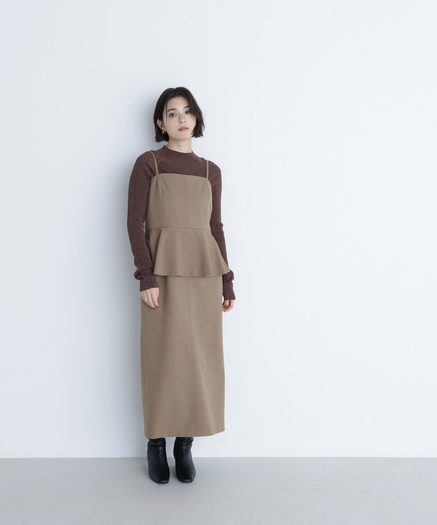  「ペプラムキャミジャンスカ」|ワンピース|