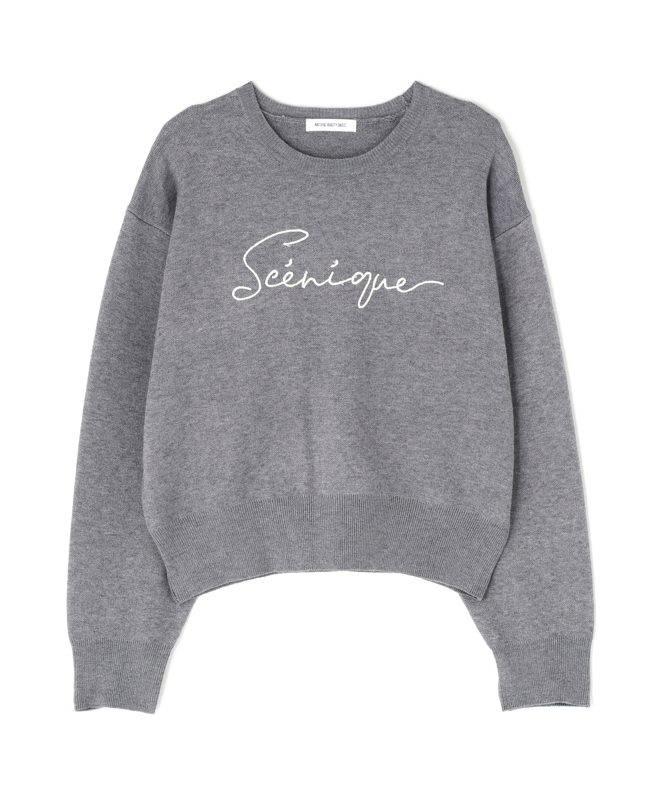  「ロゴ刺繍ニット」|ニット・セーター|