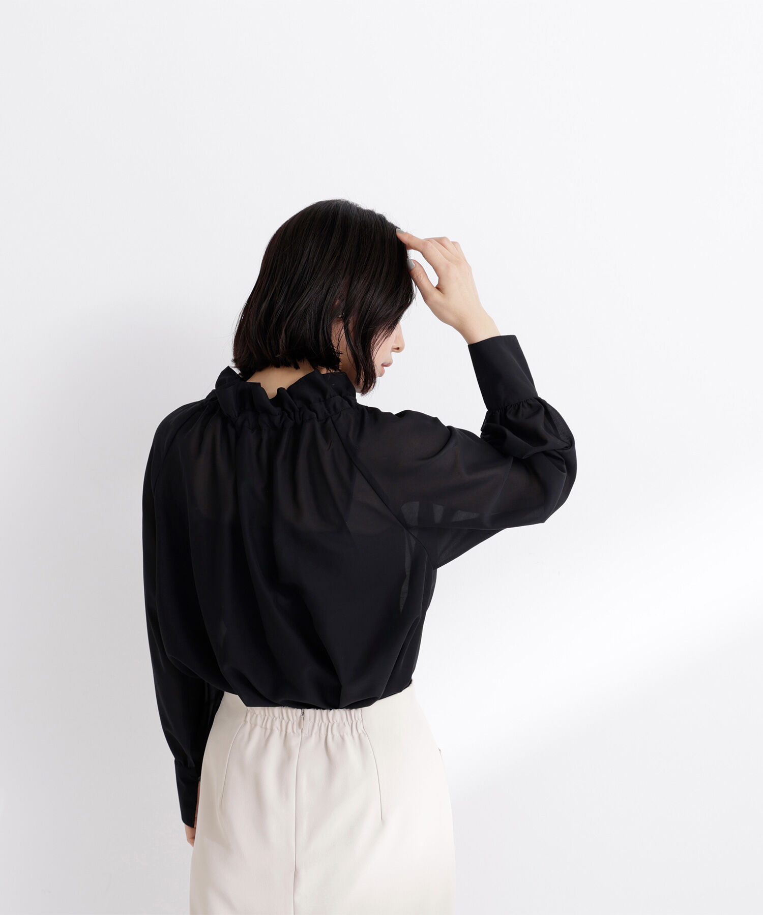 「2wayシアーボウタイブラウス」|シャツ・ブラウス|