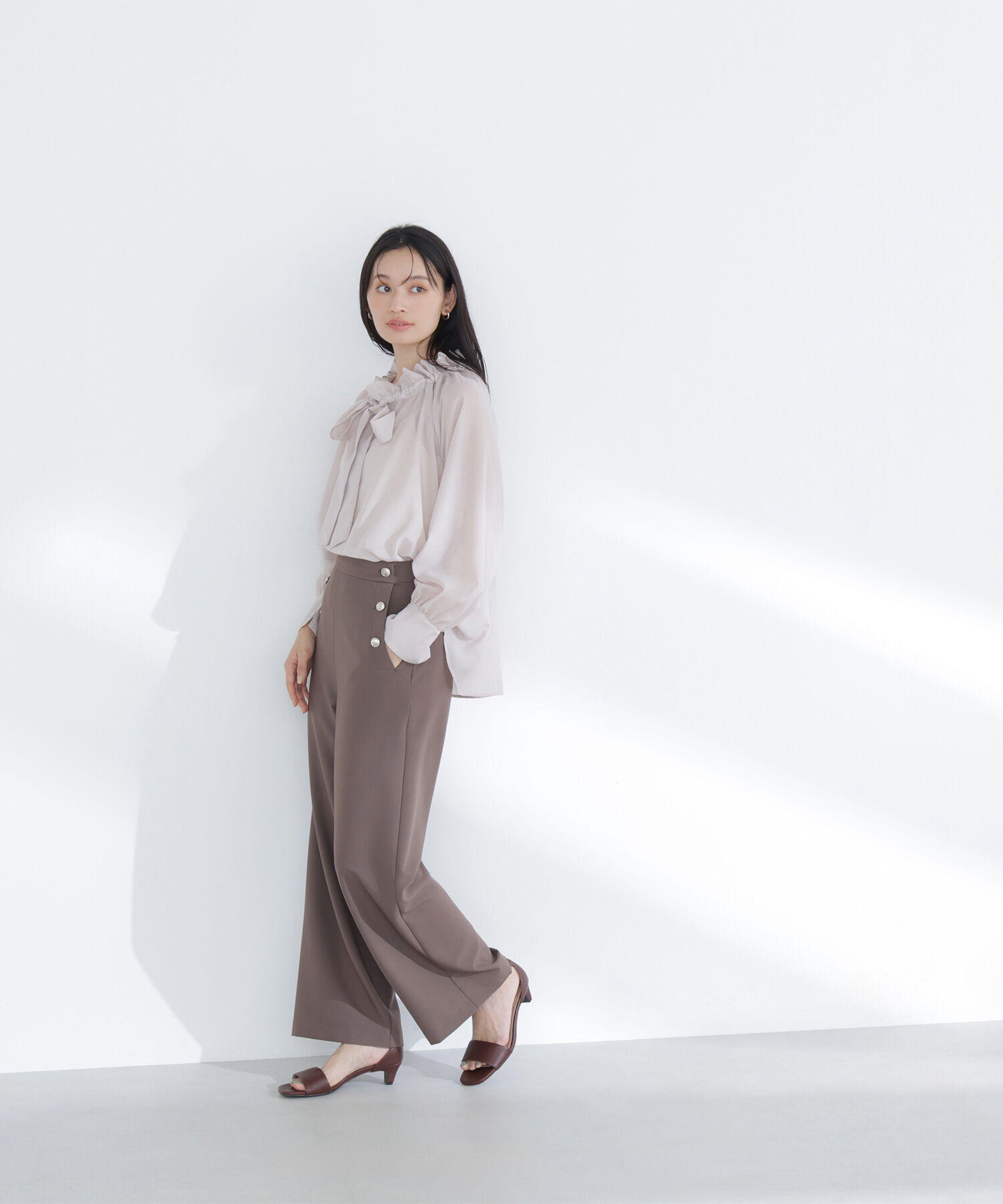  「2wayシアーボウタイブラウス」|シャツ・ブラウス|