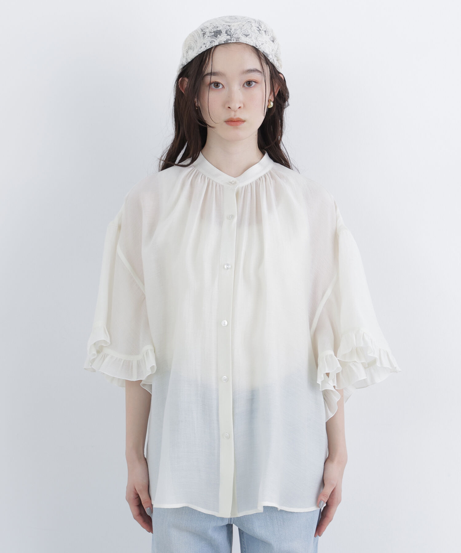  「〈N.〉バタフライスリーブブラウス」|シャツ・ブラウス|