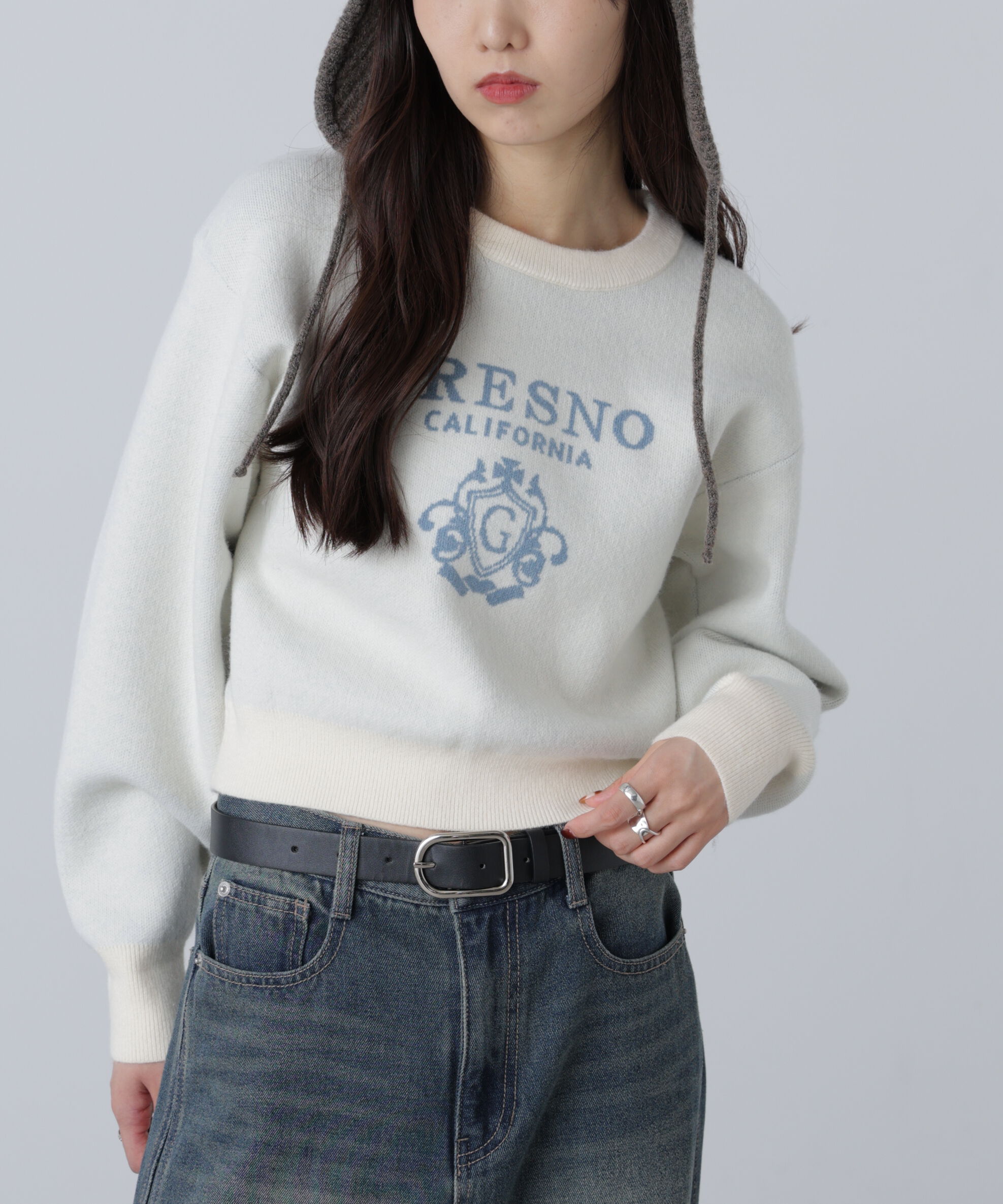  「ジャガードロゴニット」|ニット・セーター|