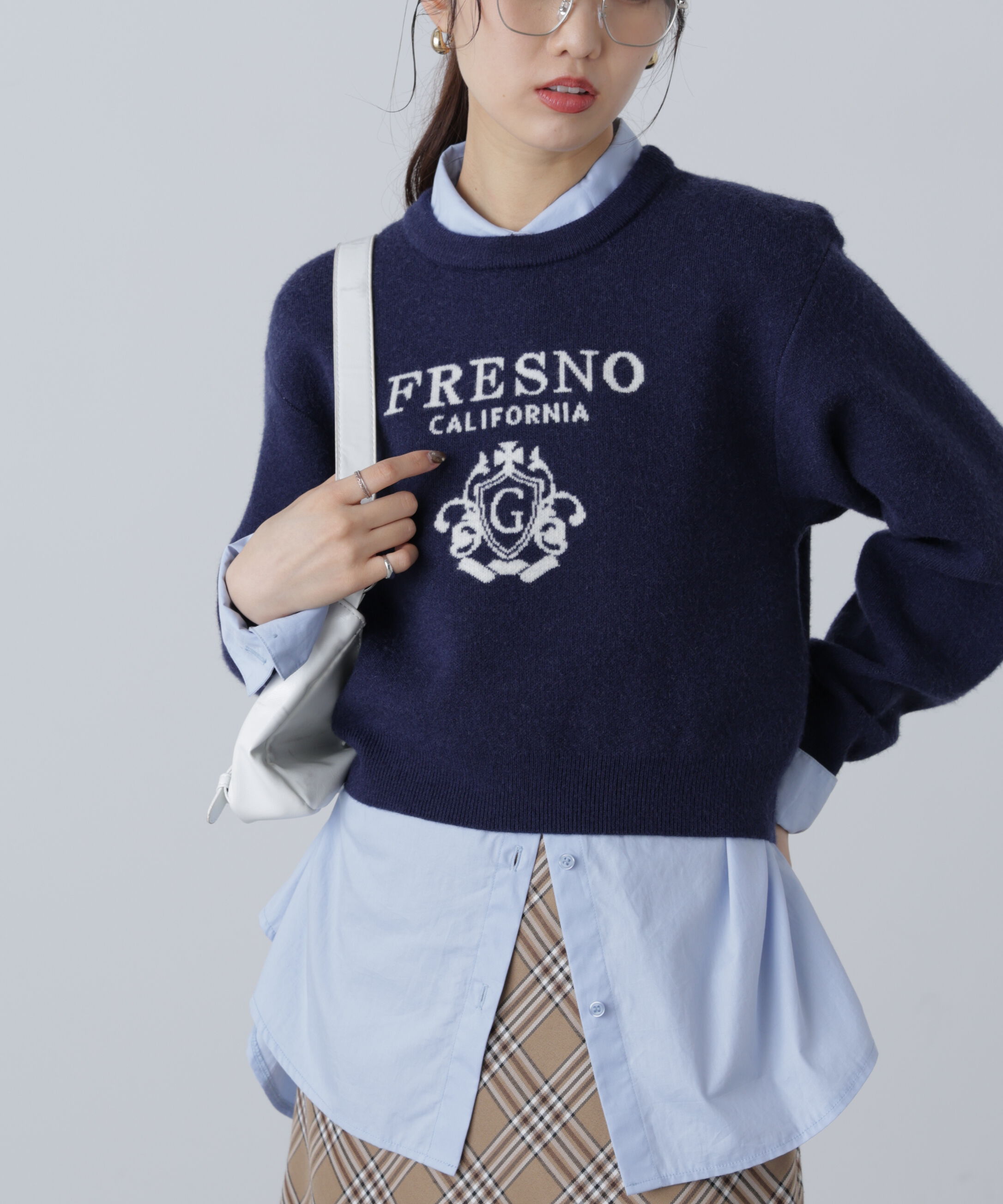  「ジャガードロゴニット」|ニット・セーター|