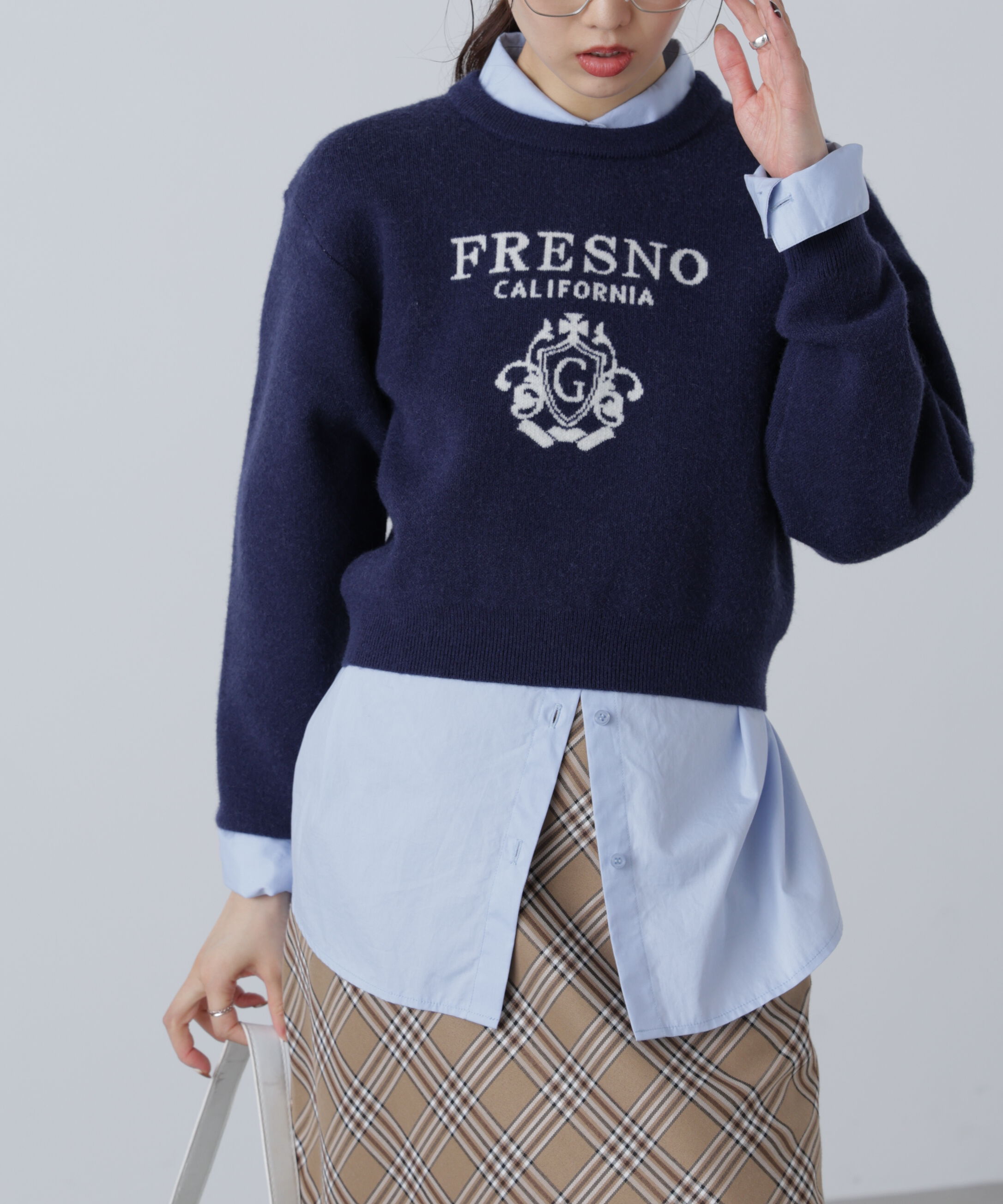  「ジャガードロゴニット」|ニット・セーター|