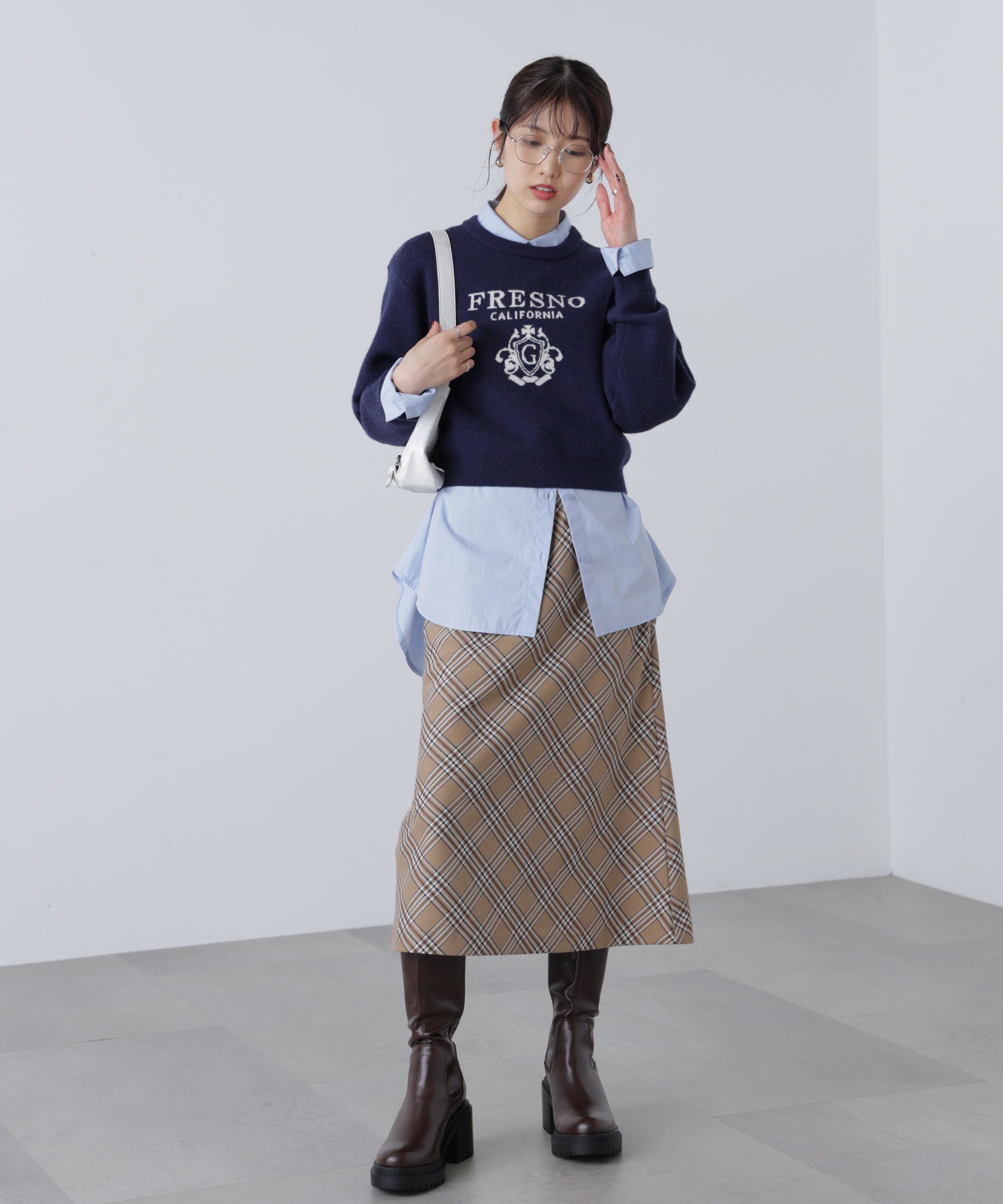  「ジャガードロゴニット」|ニット・セーター|