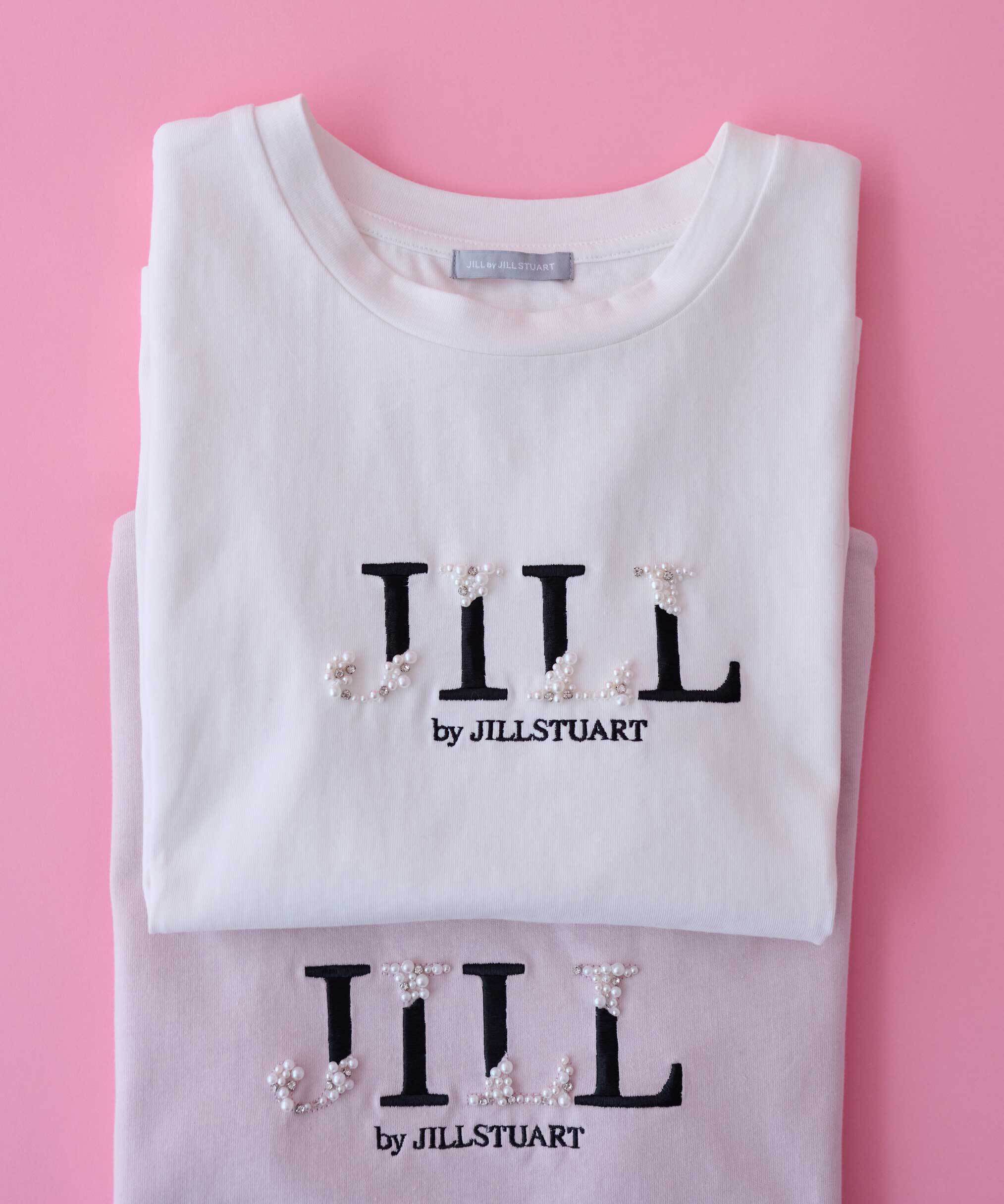  「オーガニックコットンビジューロゴTシャツ」|Tシャツ・カットソー|