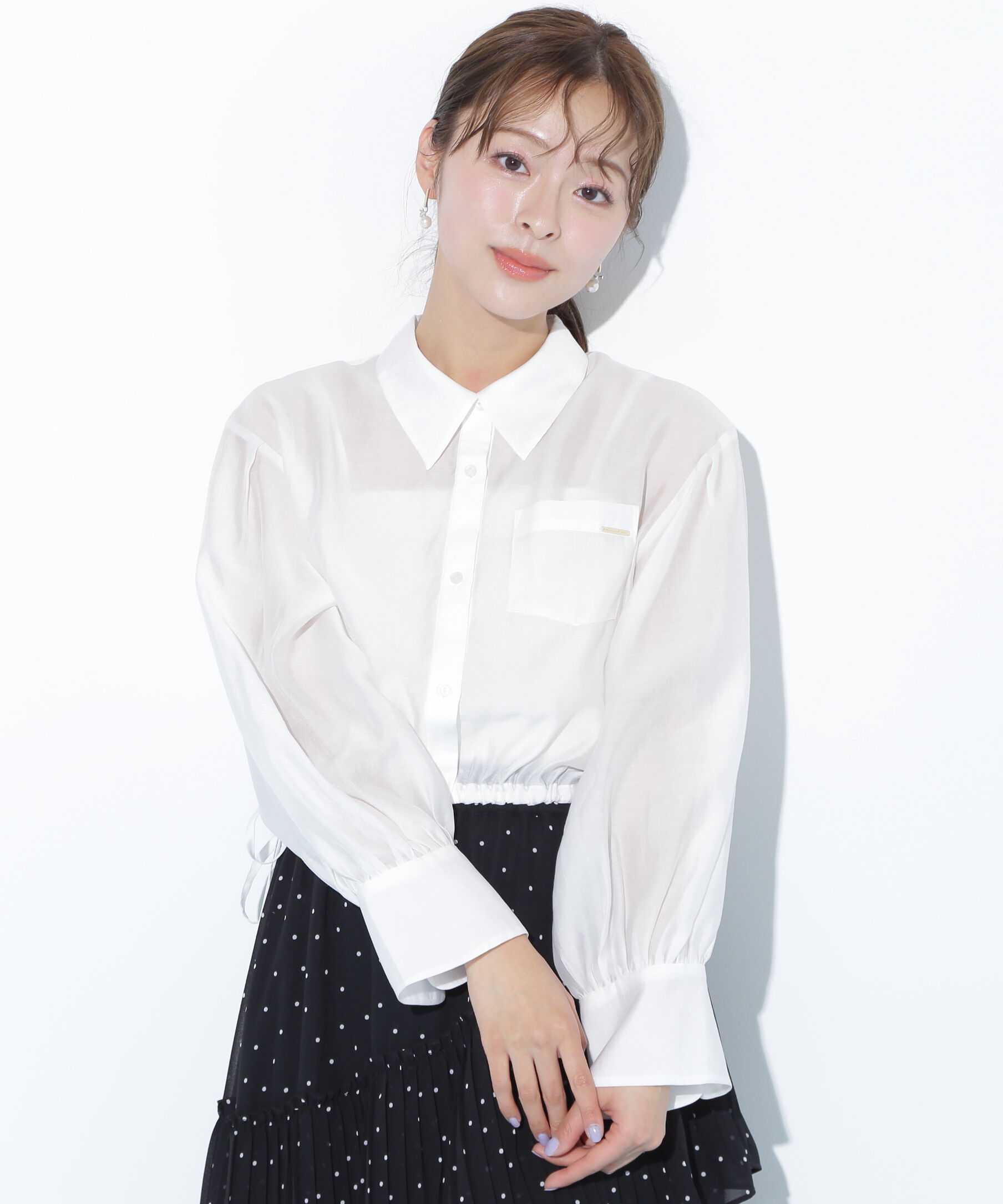  「短丈シアーシャツ」|シャツ・ブラウス|