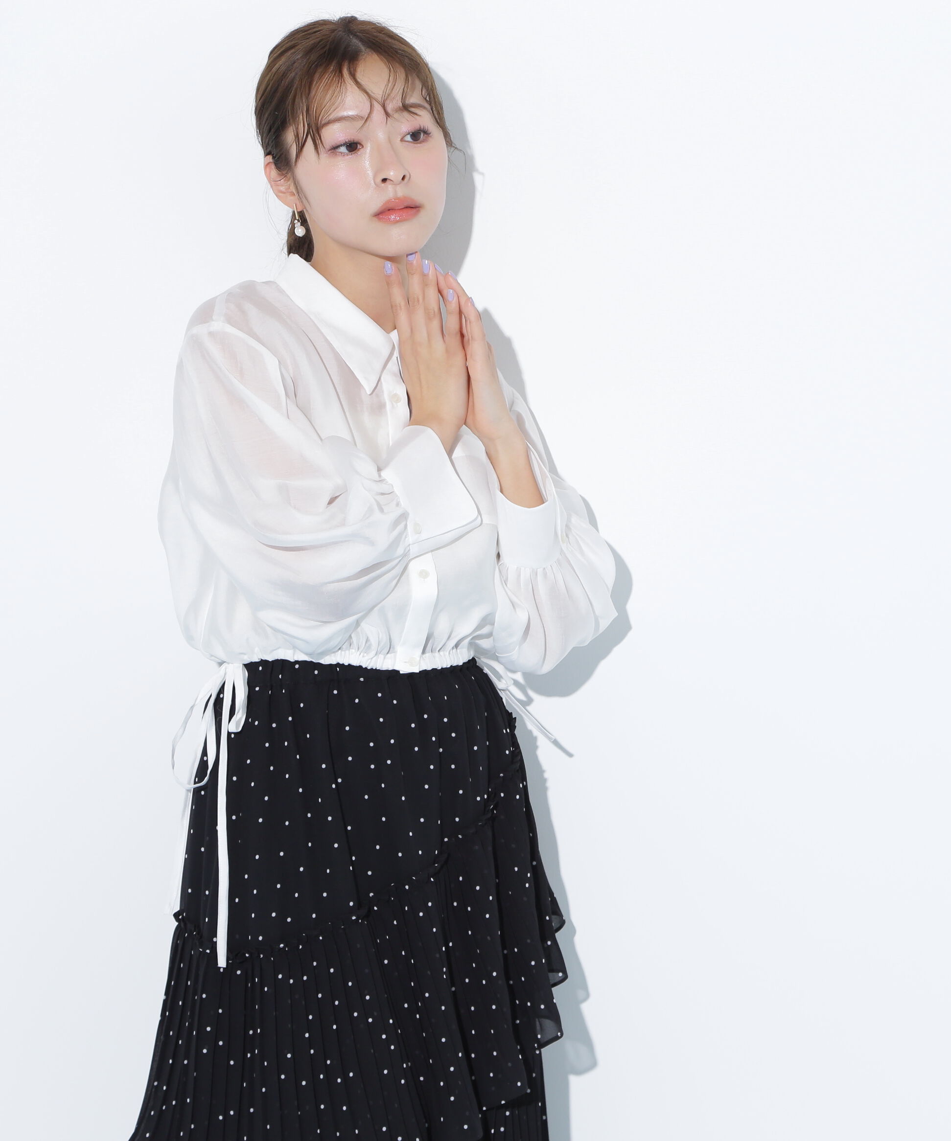  「短丈シアーシャツ」|シャツ・ブラウス|