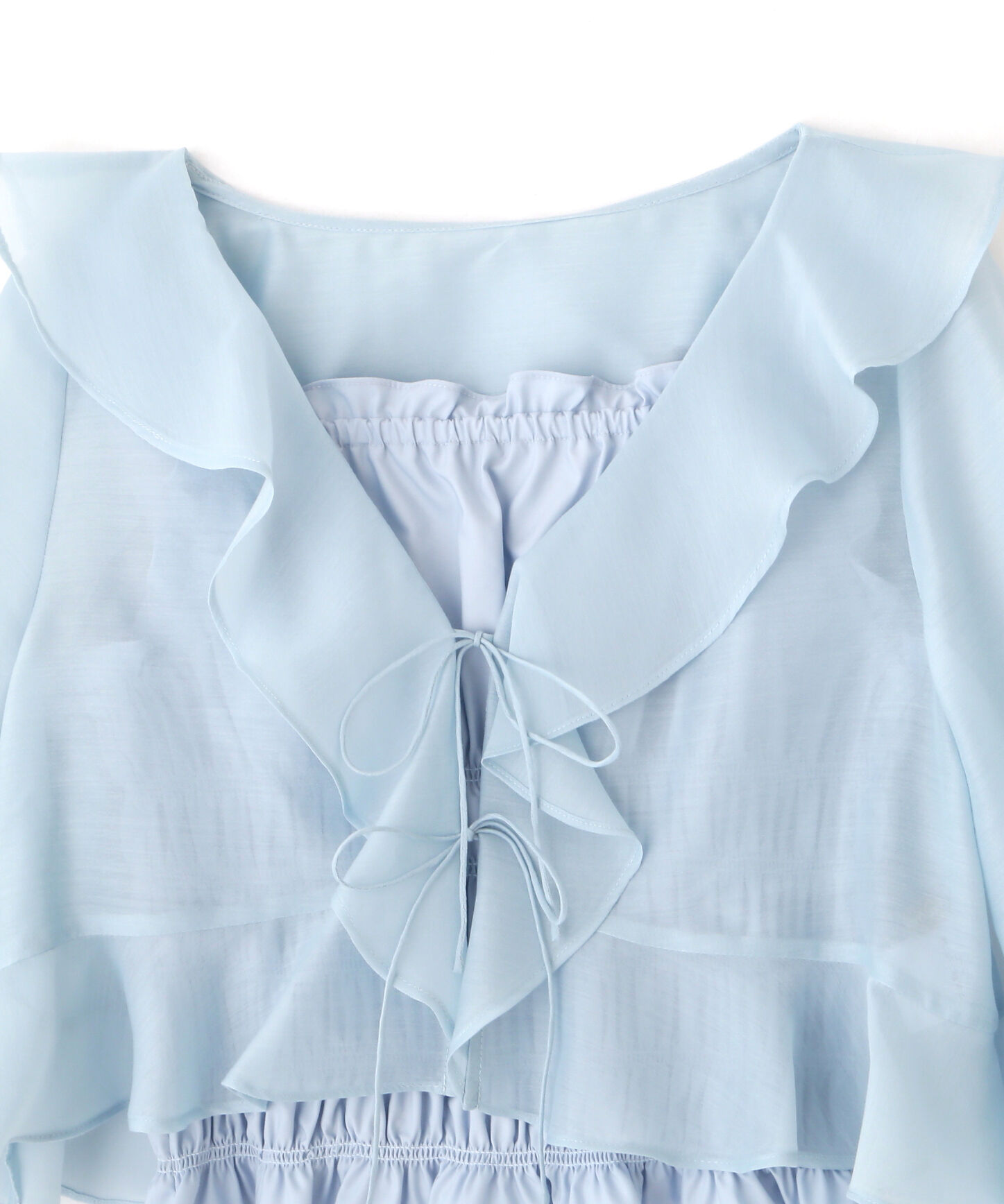  「ラッフルアンサンブルセットアップブラウス」|シャツ・ブラウス|