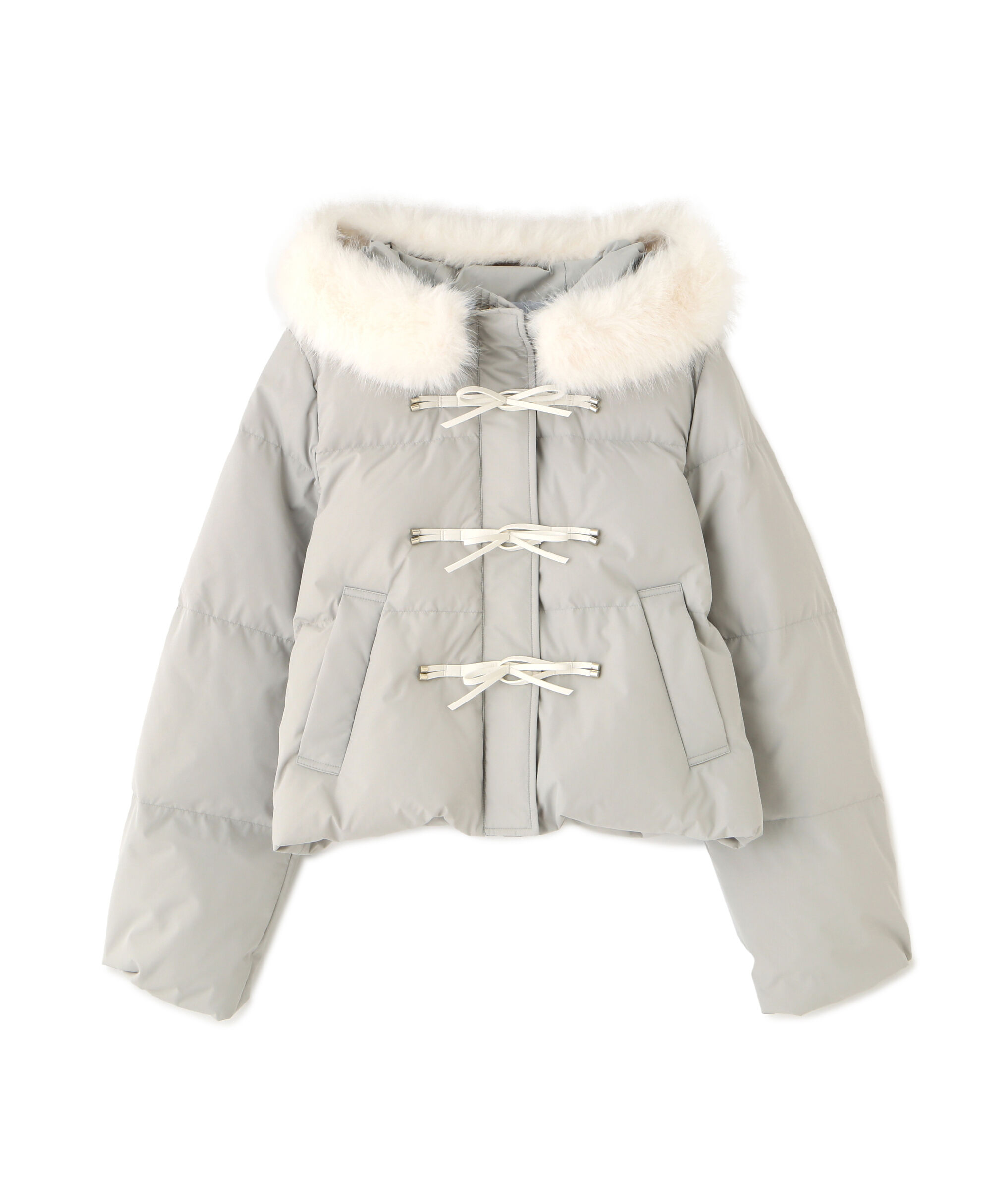  「リボンダッフルダウン」|その他|グレー