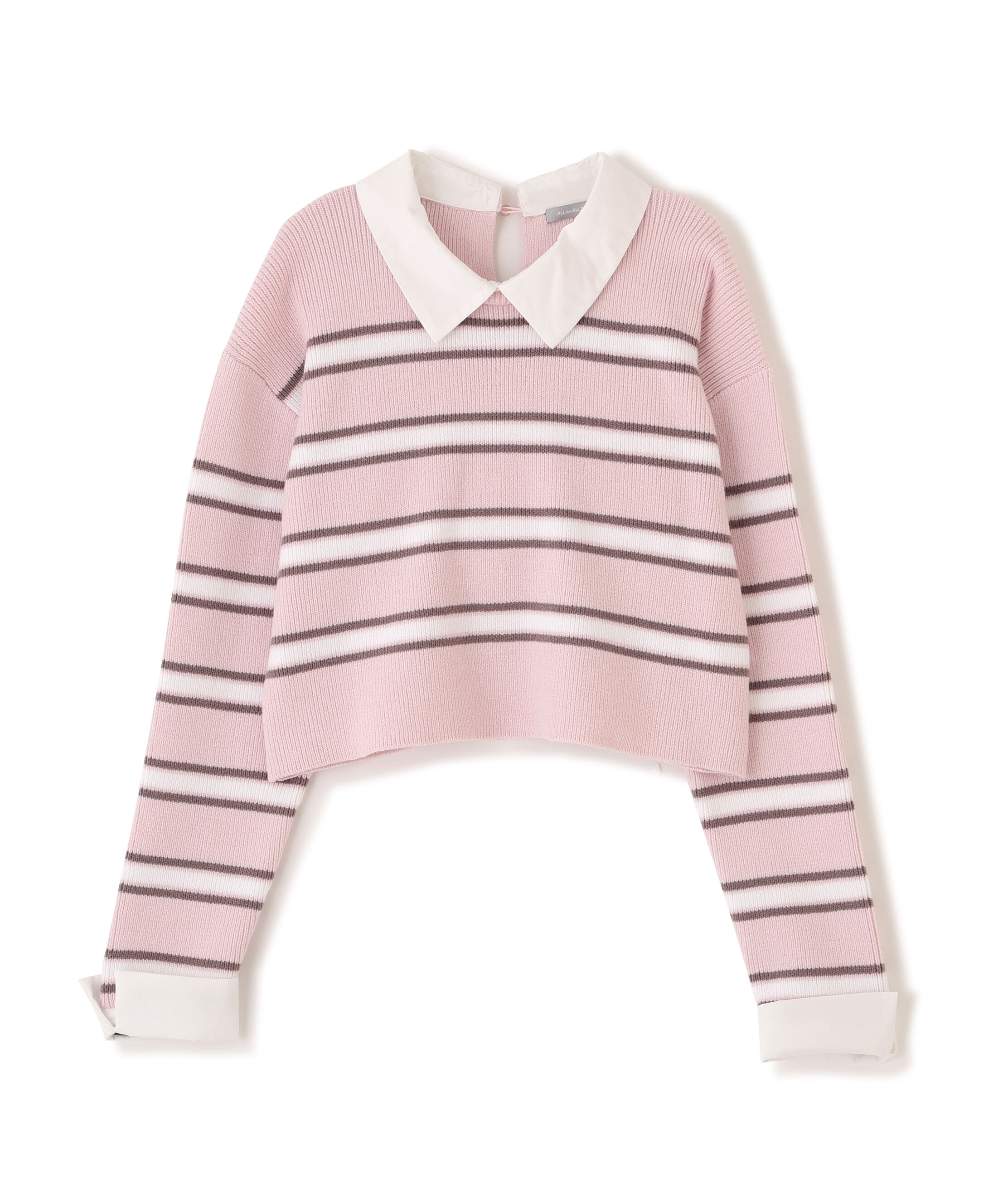  「衿付きクロップドゆるニット」|ニット・セーター|