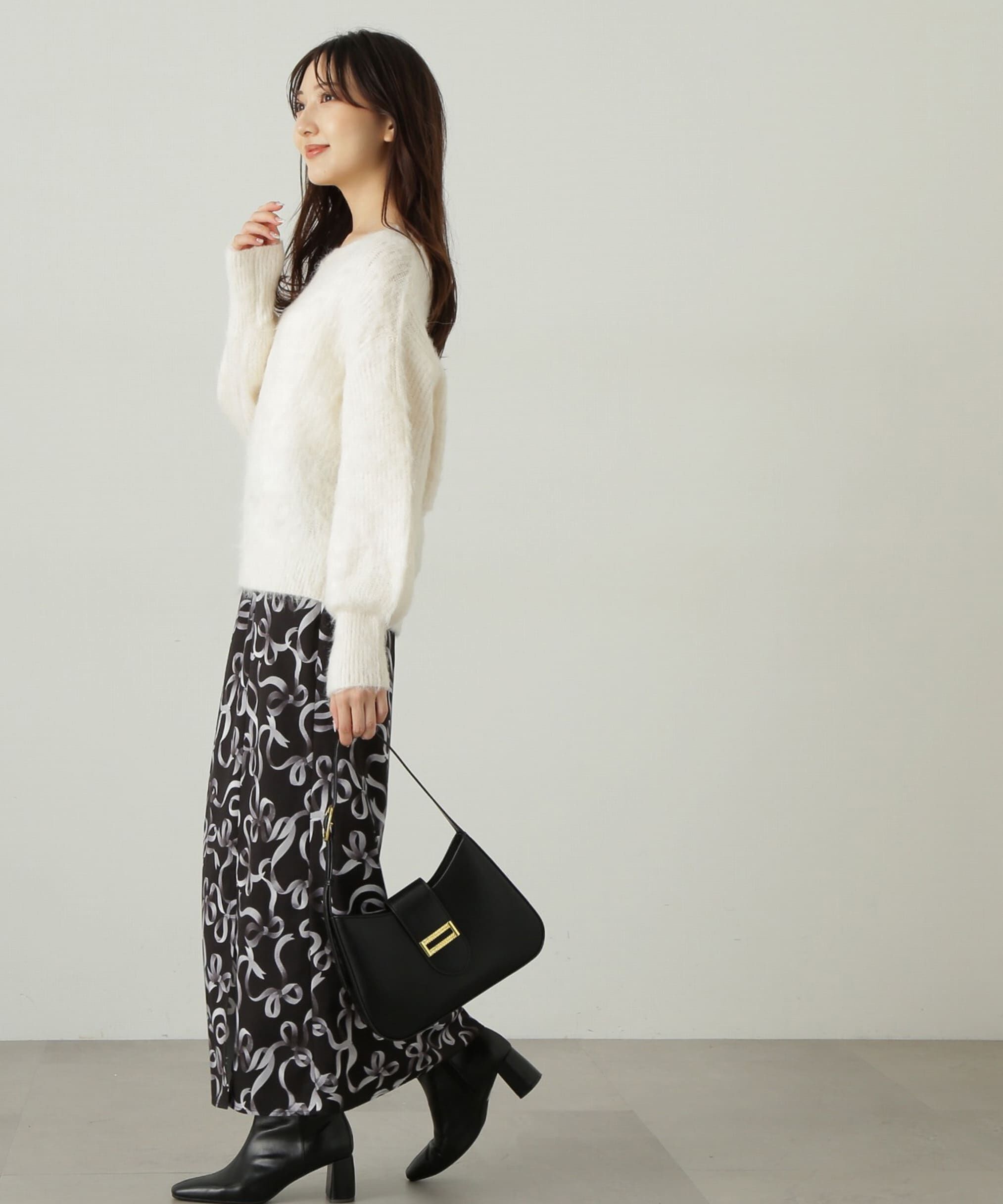 PROPORTION BODY DRESSING「リボン柄ナロースカート　24AW」|スカート|