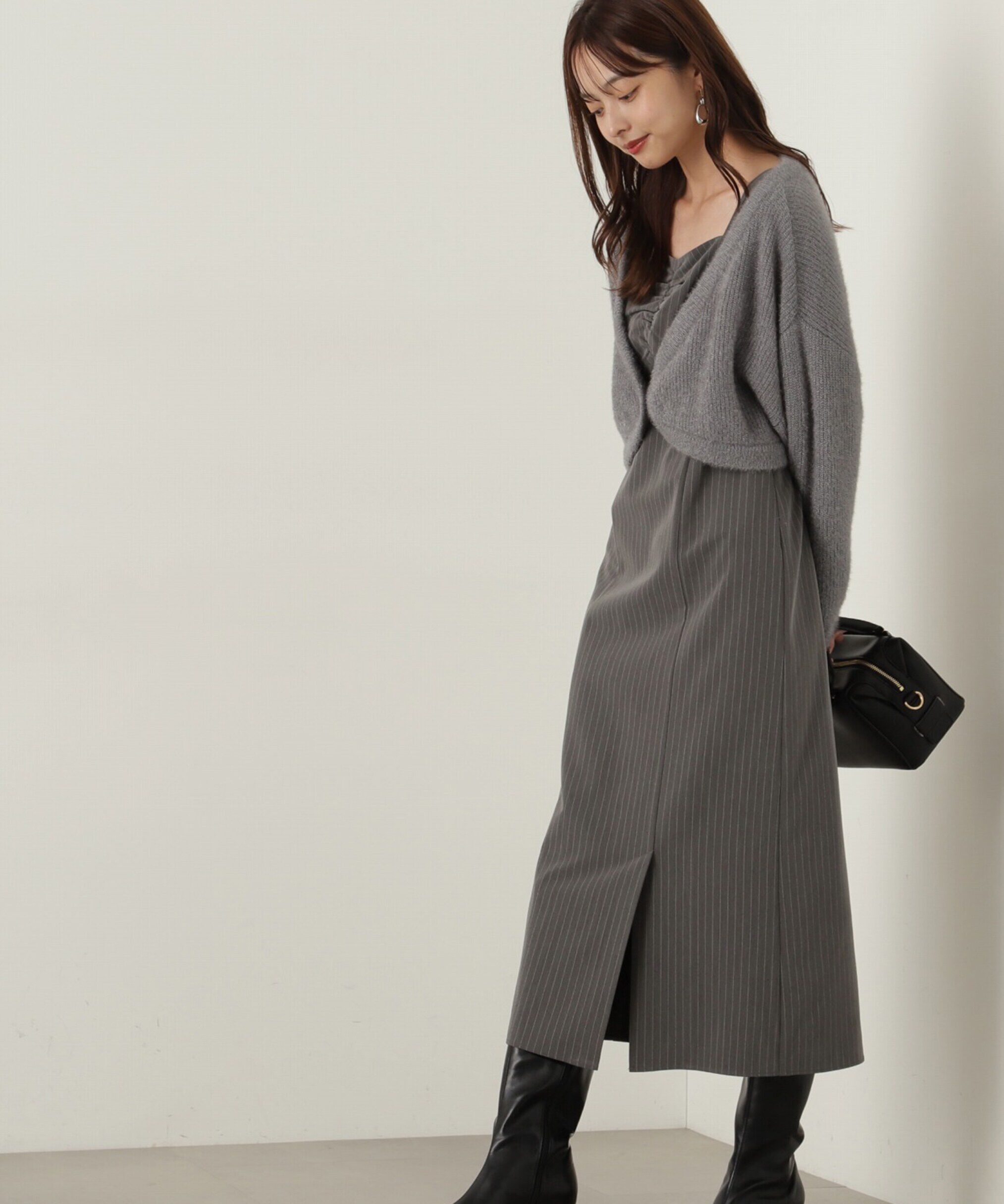 PROPORTION BODY DRESSING「フワフワカーデセットキャミワンピース」|ワンピース|