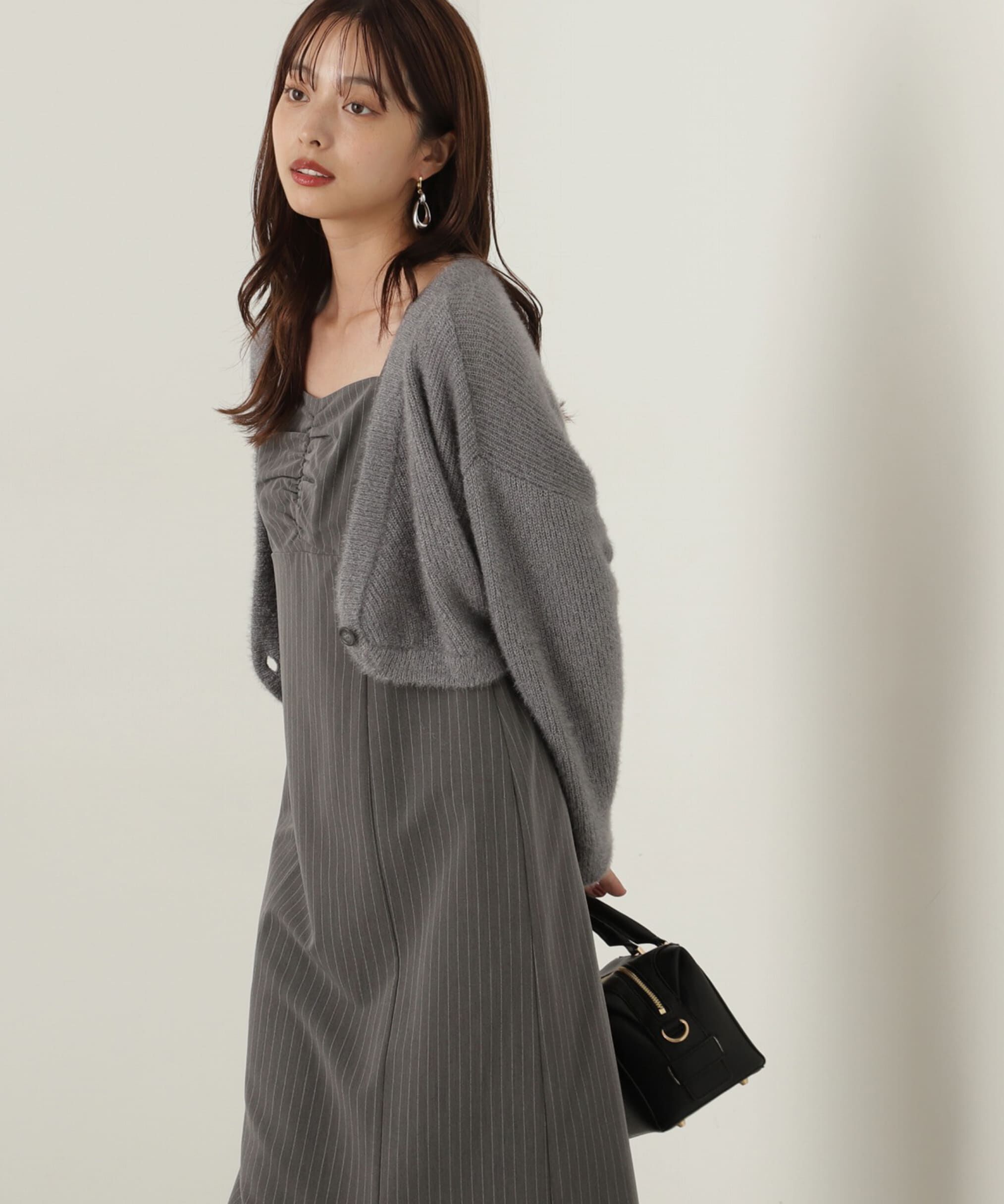 PROPORTION BODY DRESSING「フワフワカーデセットキャミワンピース」|ワンピース|