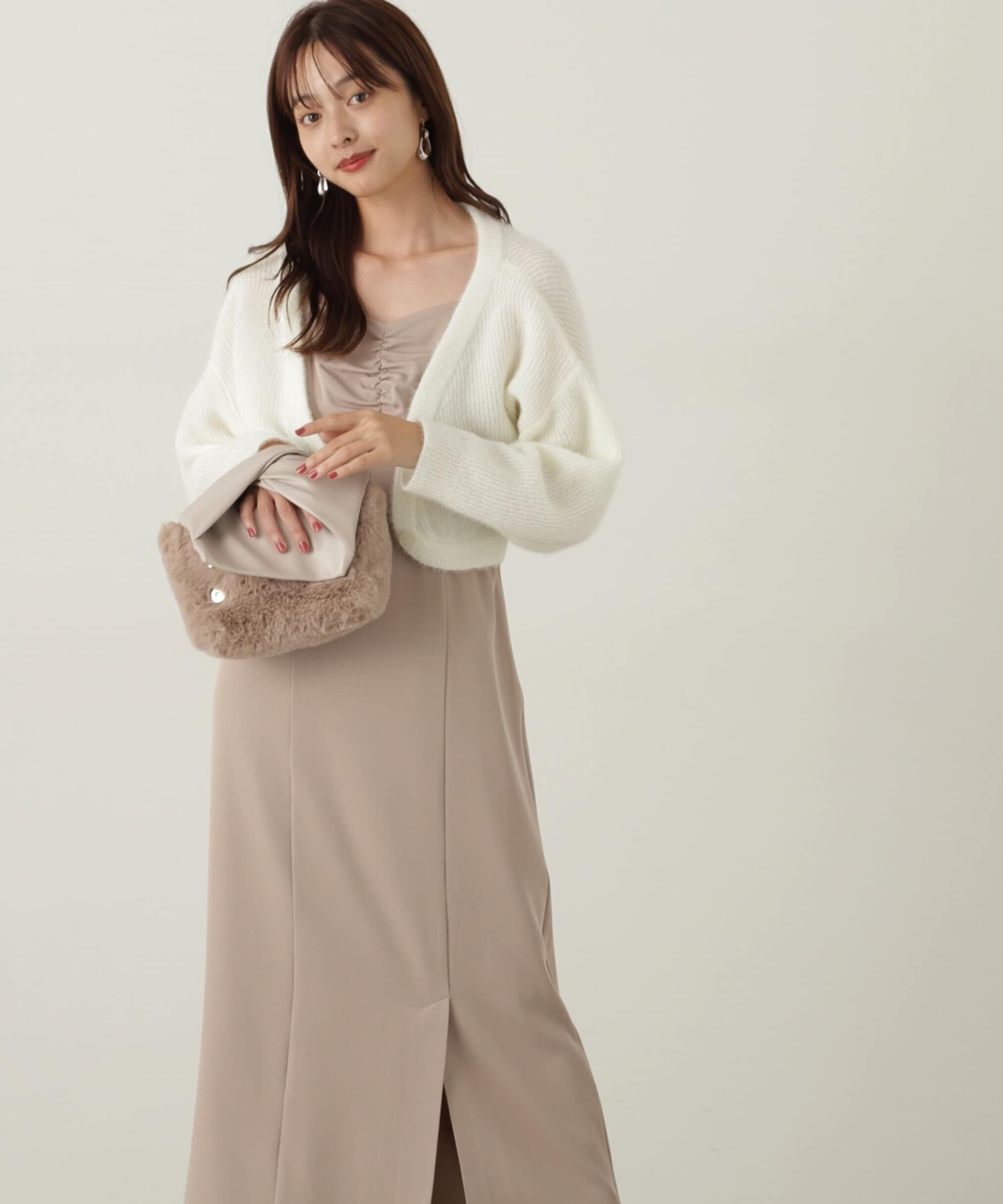 PROPORTION BODY DRESSING「フワフワカーデセットキャミワンピース」|ワンピース|