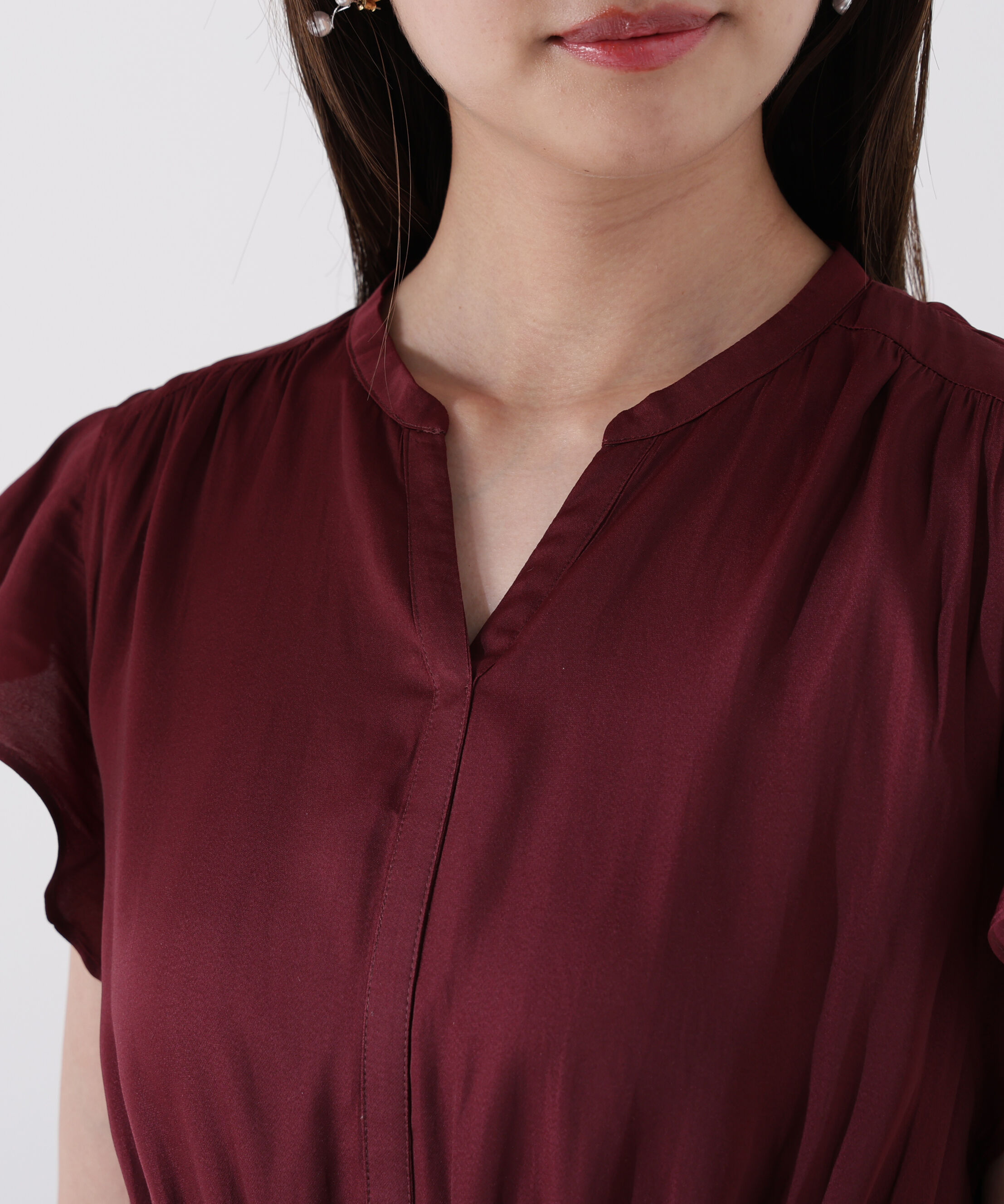 PROPORTION BODY DRESSING「リボン付きギャザーワンピース」|ワンピース|