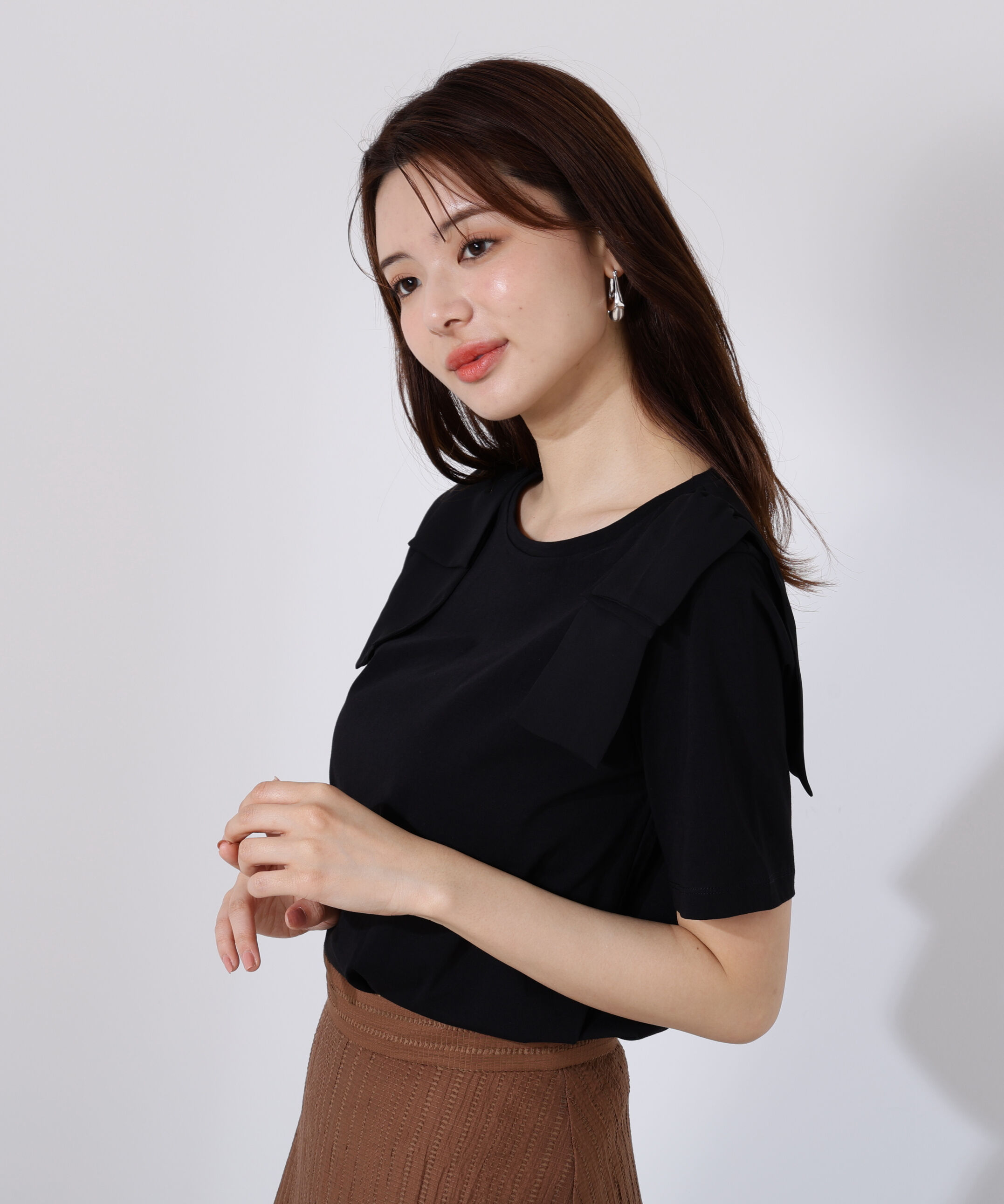 PROPORTION BODY DRESSING「リボンTシャツ」|Tシャツ・カットソー|