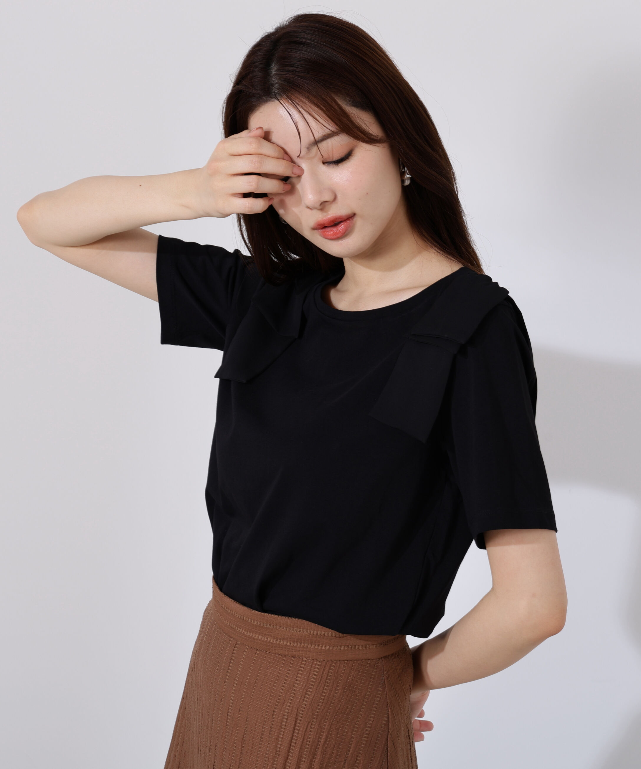 PROPORTION BODY DRESSING「リボンTシャツ」|Tシャツ・カットソー|