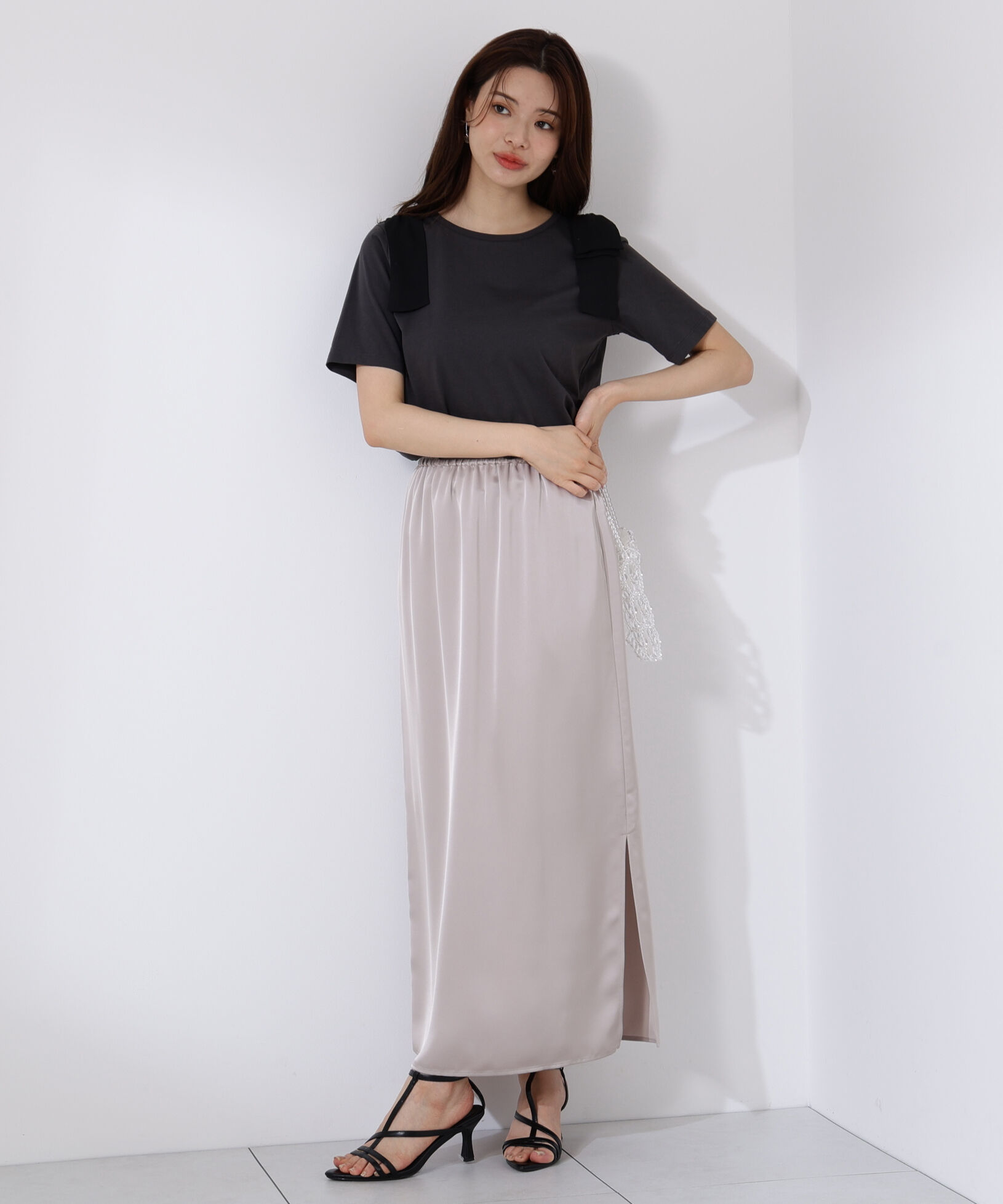 PROPORTION BODY DRESSING「リボンTシャツ」|Tシャツ・カットソー|