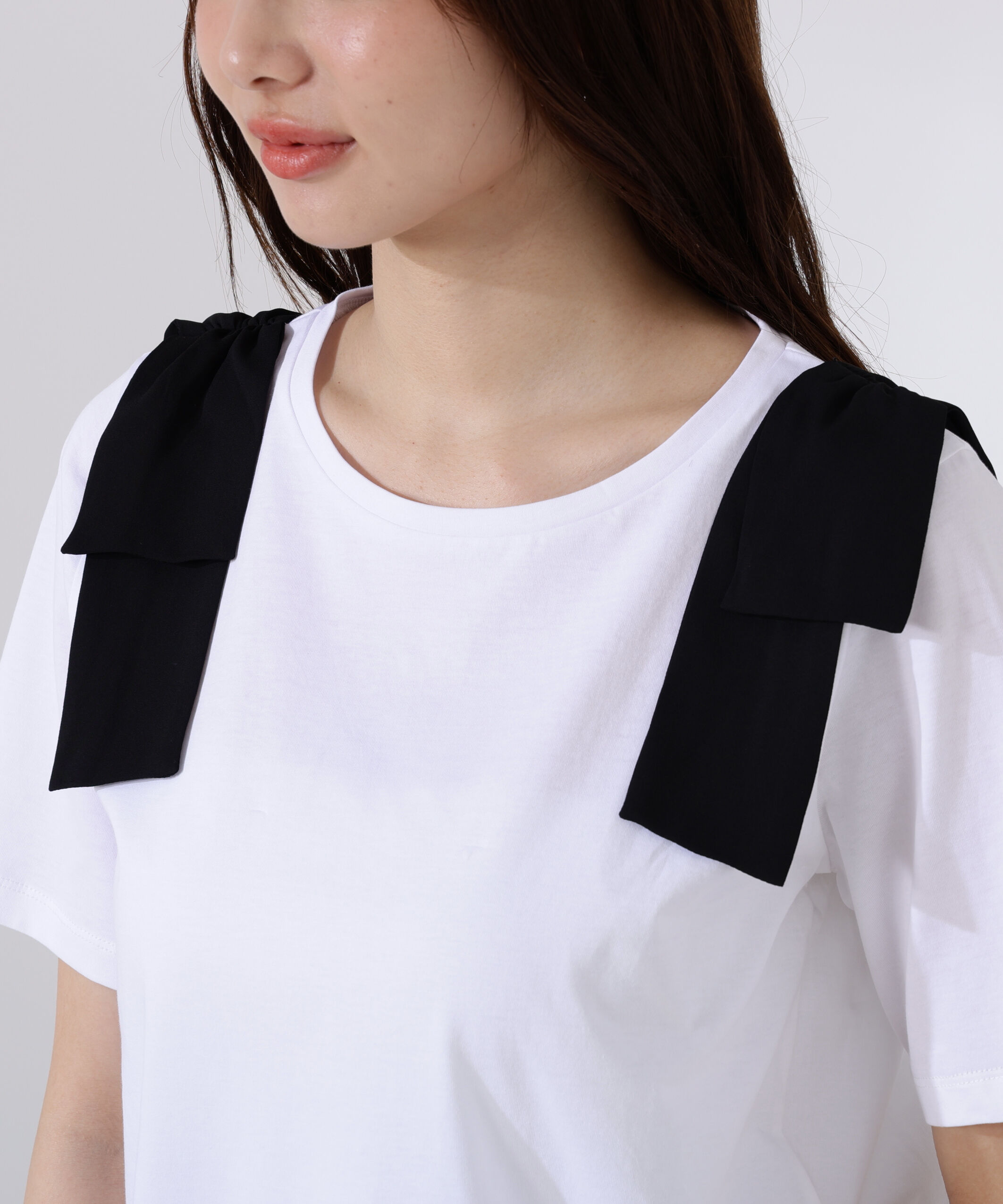 PROPORTION BODY DRESSING「リボンTシャツ」|Tシャツ・カットソー|