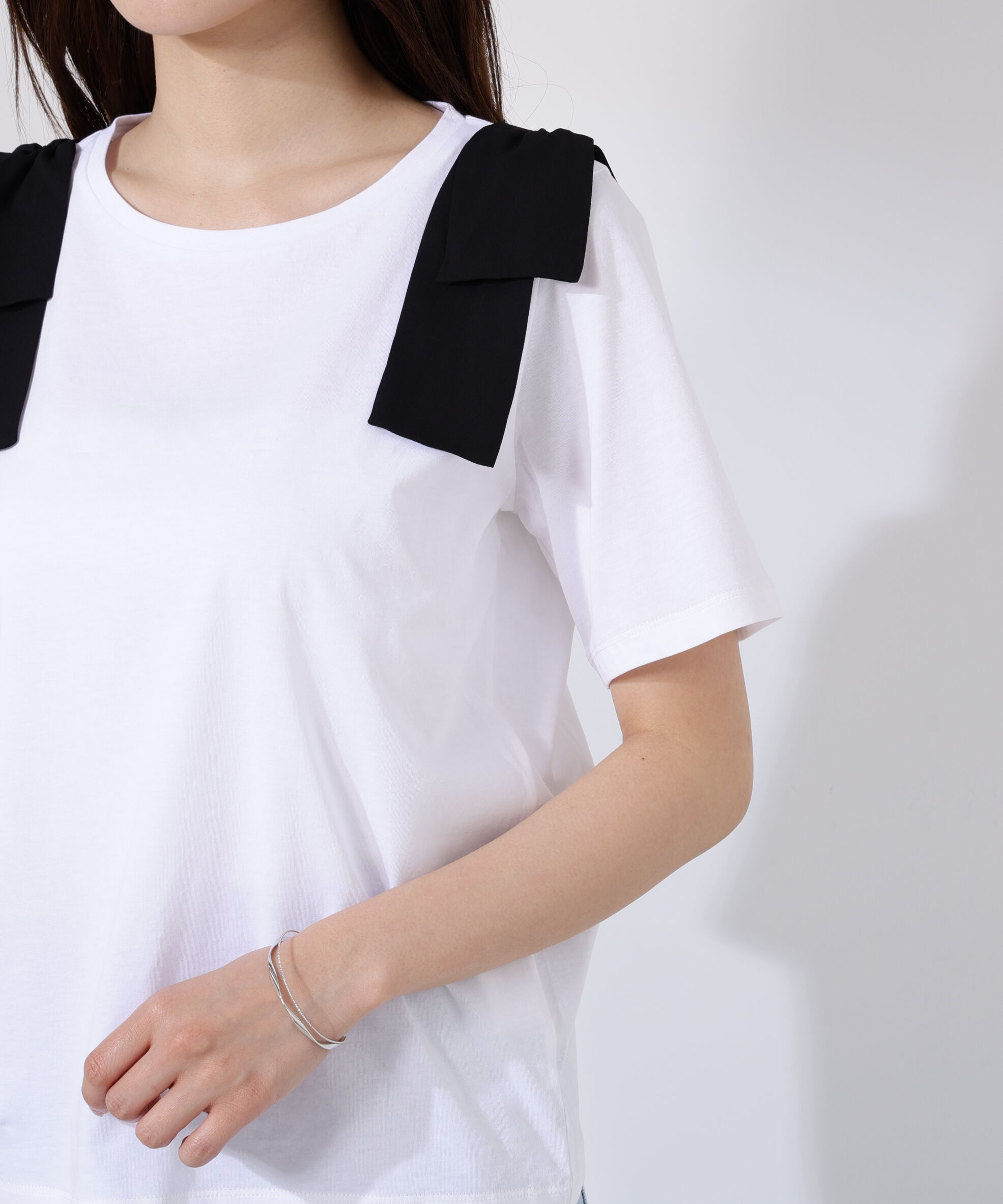 PROPORTION BODY DRESSING「リボンTシャツ」|Tシャツ・カットソー|