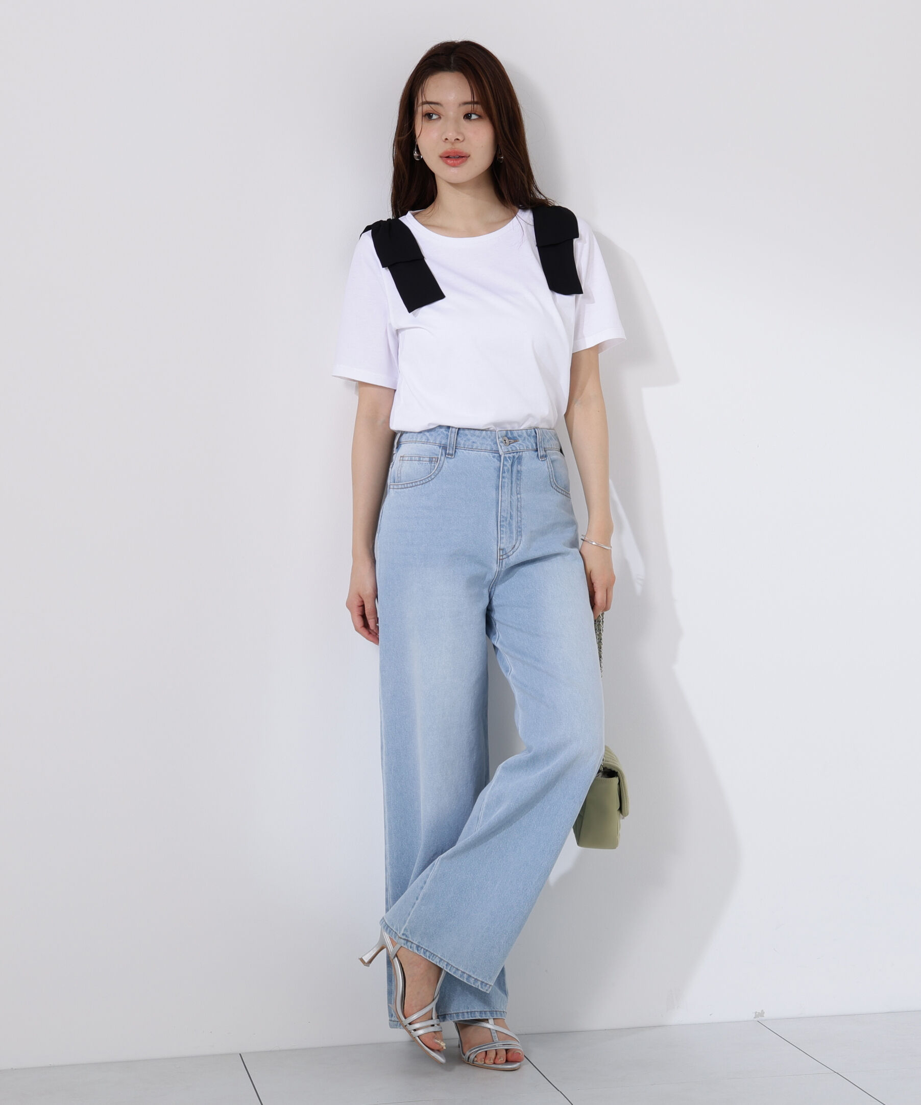 PROPORTION BODY DRESSING「リボンTシャツ」|Tシャツ・カットソー|