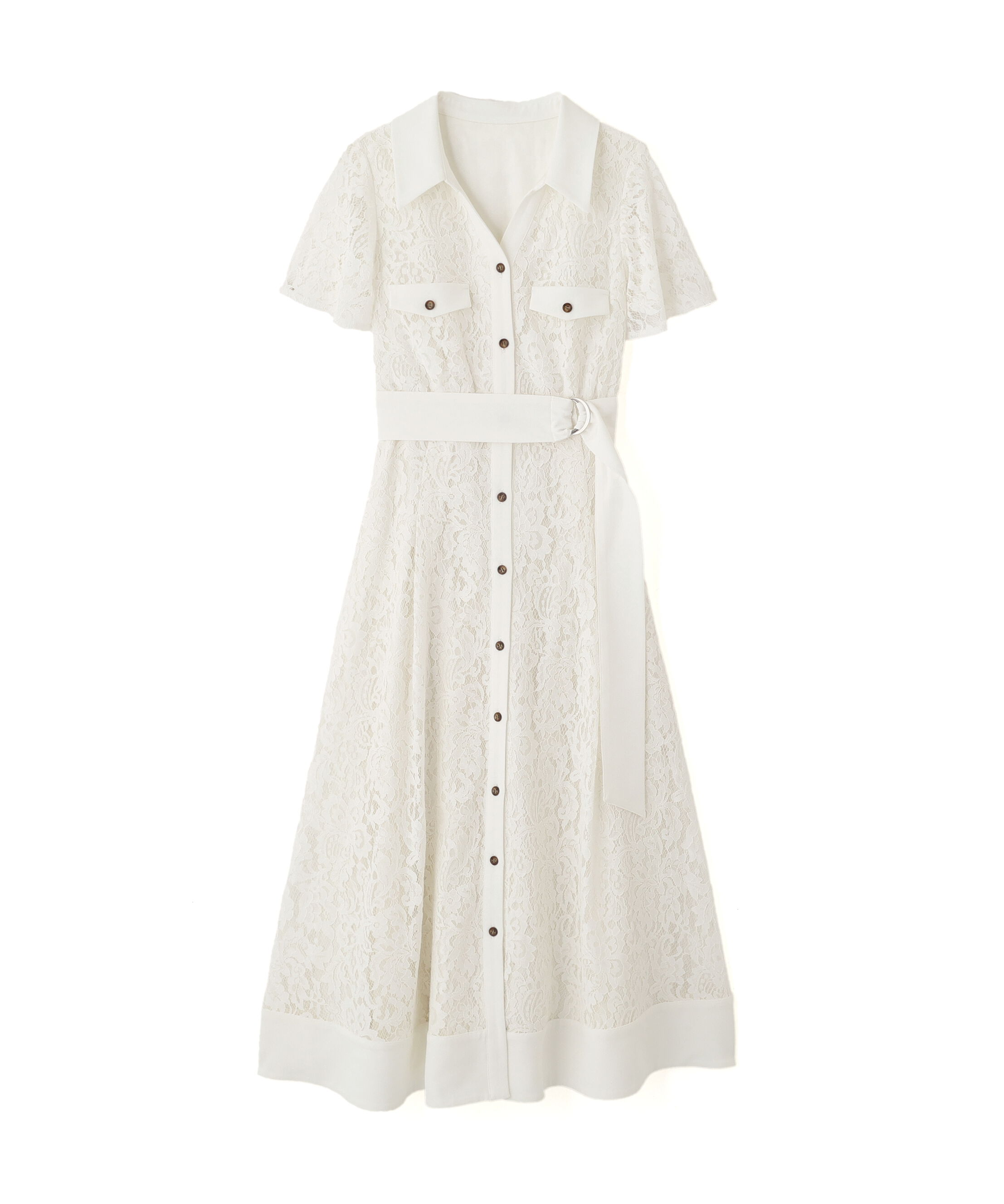 PROPORTION BODY DRESSING「レースシャツワンピース」|ワンピース|