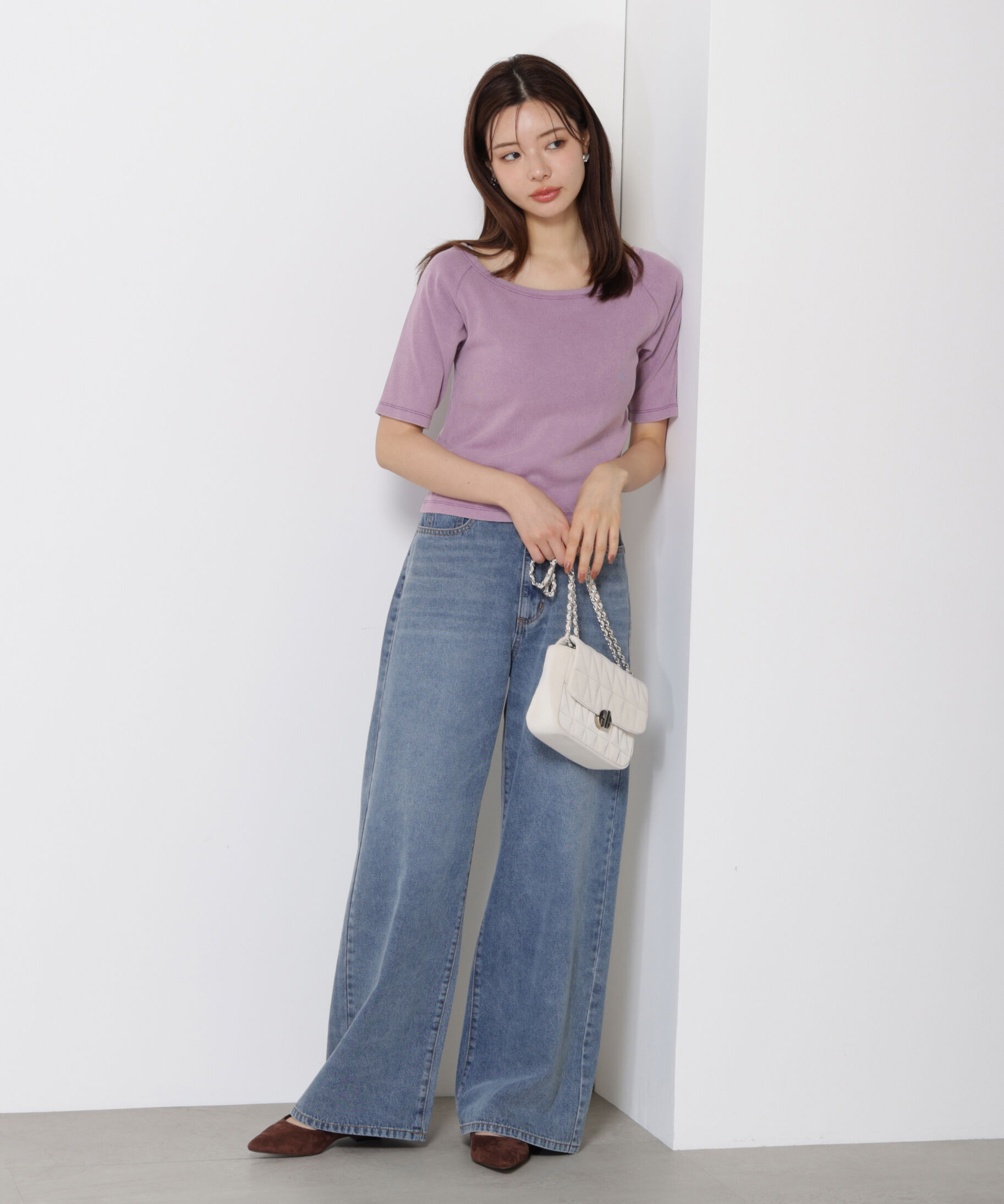 PROPORTION BODY DRESSING「ピグメントリブカットソー」|Tシャツ・カットソー|