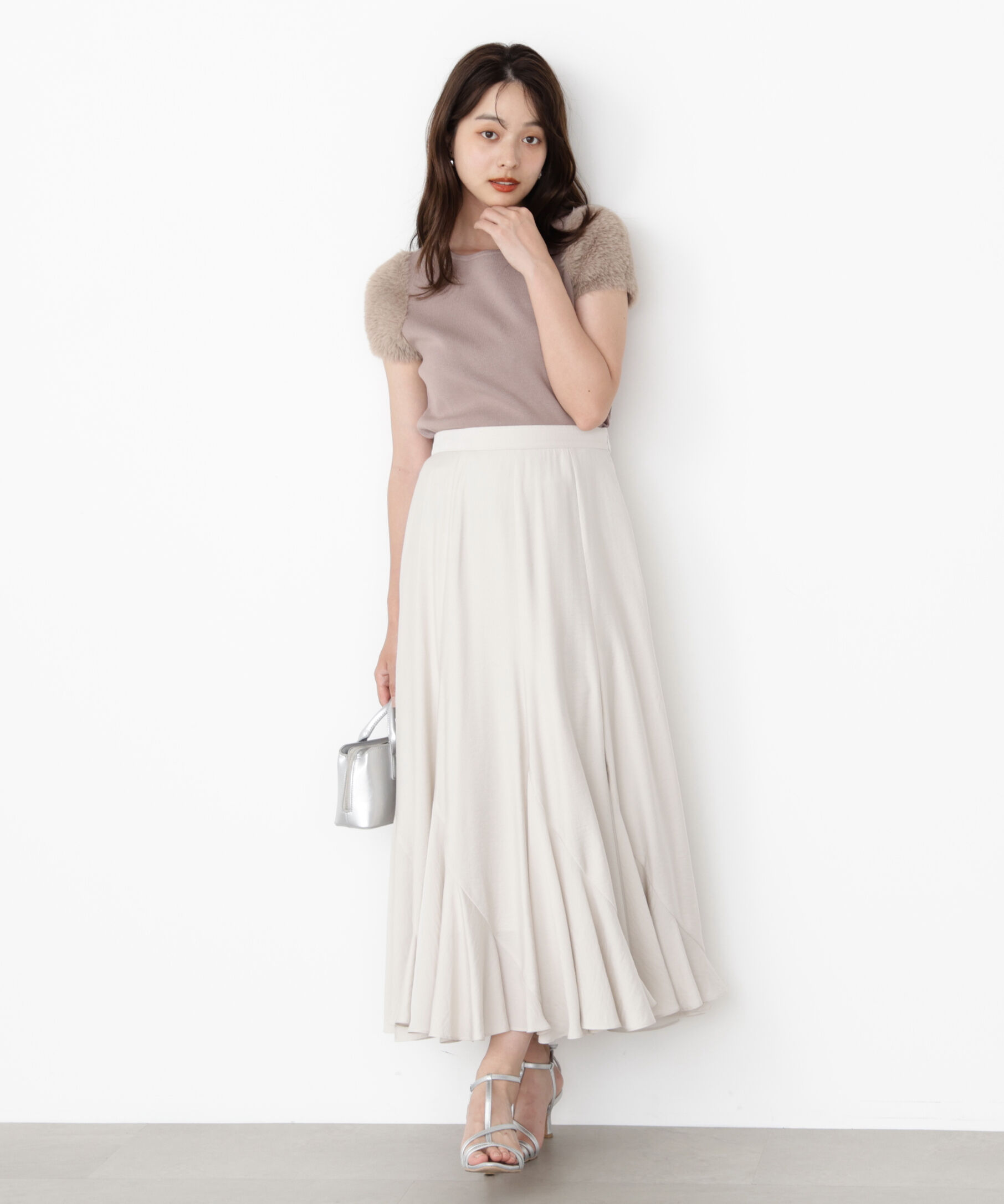 PROPORTION BODY DRESSING「＜ハンドウォッシャブル＞ドッキングスリーブニット」|ニット・セーター|