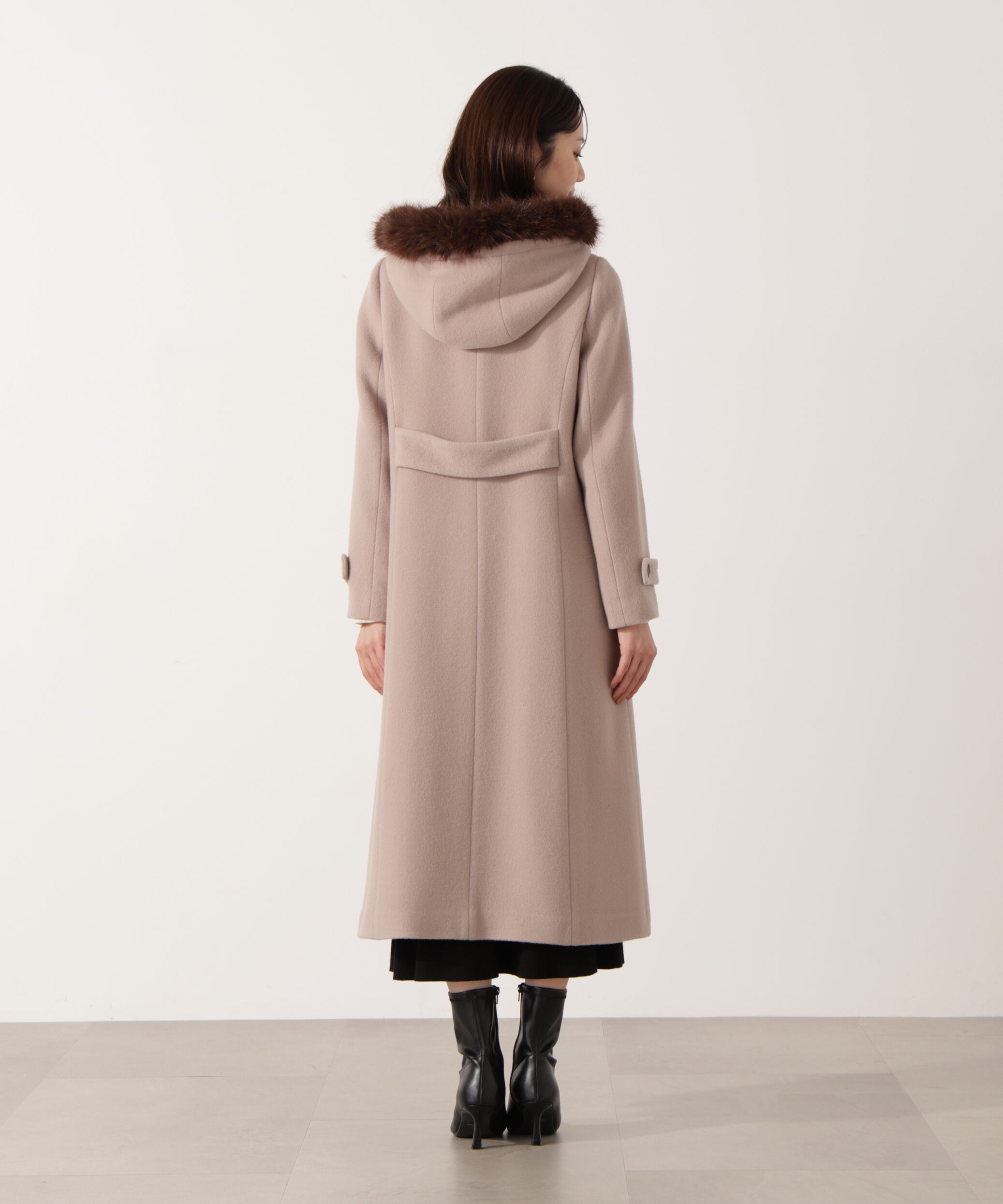 PROPORTION BODY DRESSING「モッサフードフェイクファーロングコート 25AW」|その他|