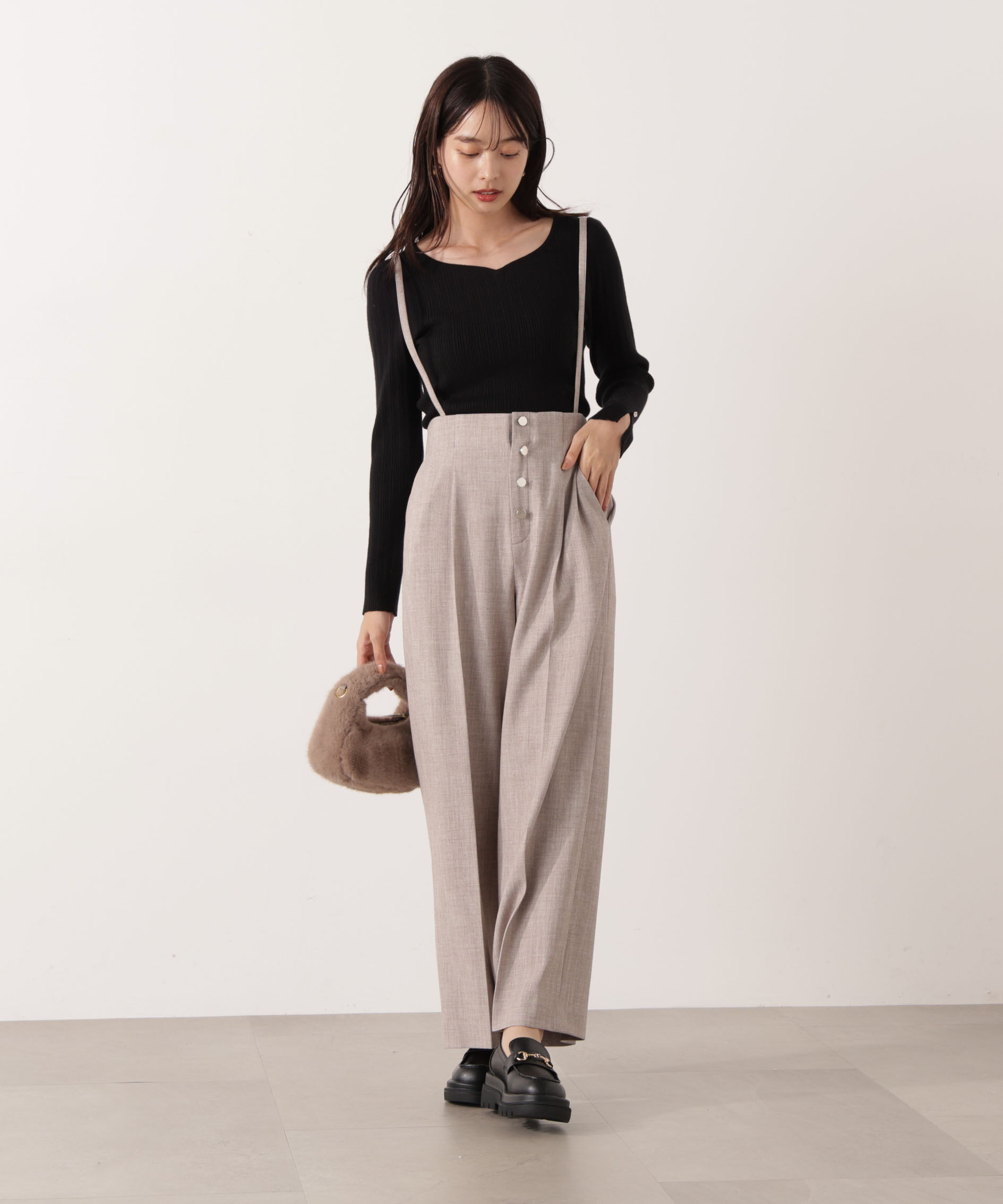 PROPORTION BODY DRESSING「フロント釦2wayワイドパンツ 25AW」|その他|