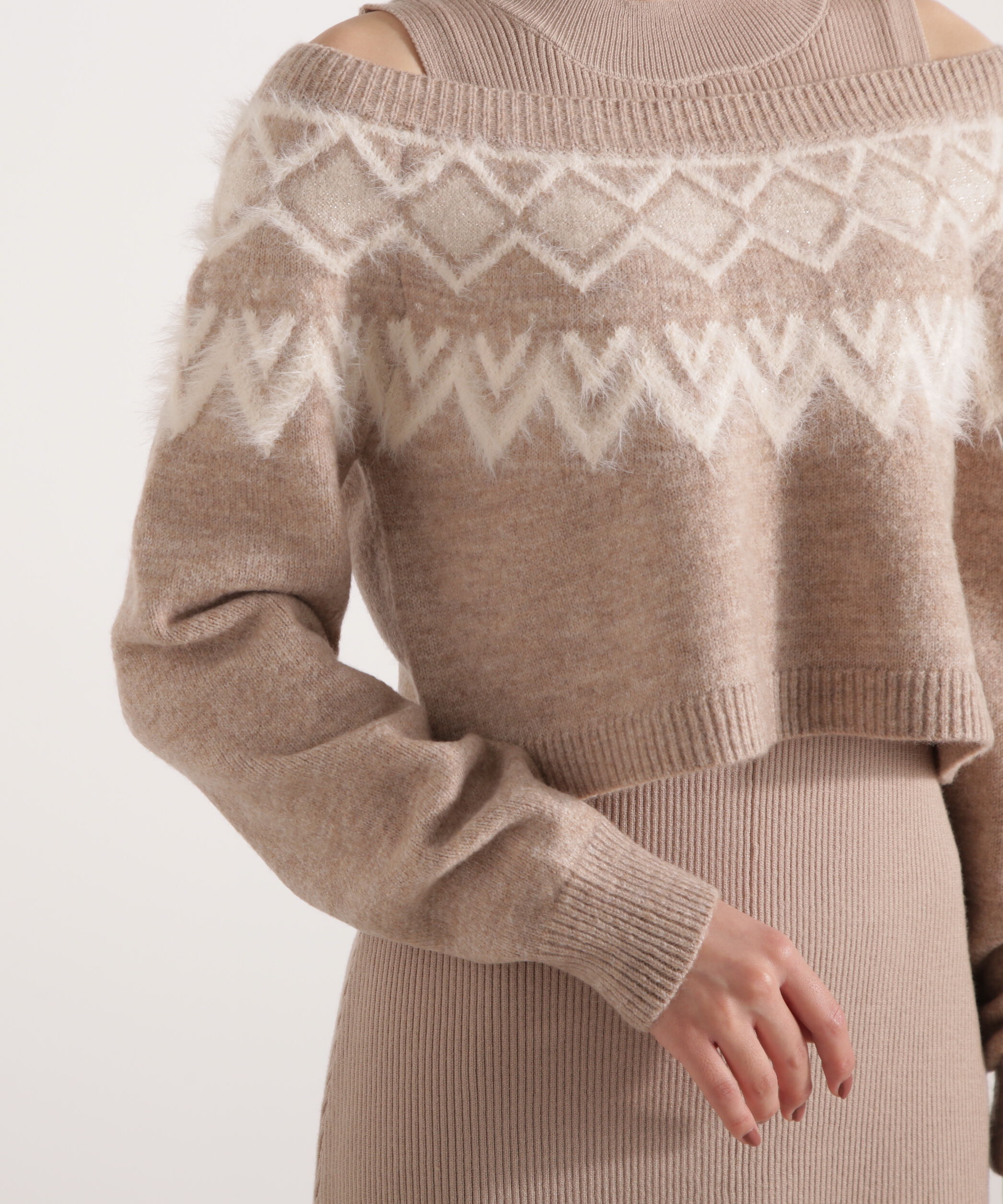 PROPORTION BODY DRESSING「ノルディックニットSETUP ワンピース 25AW」|ワンピース|