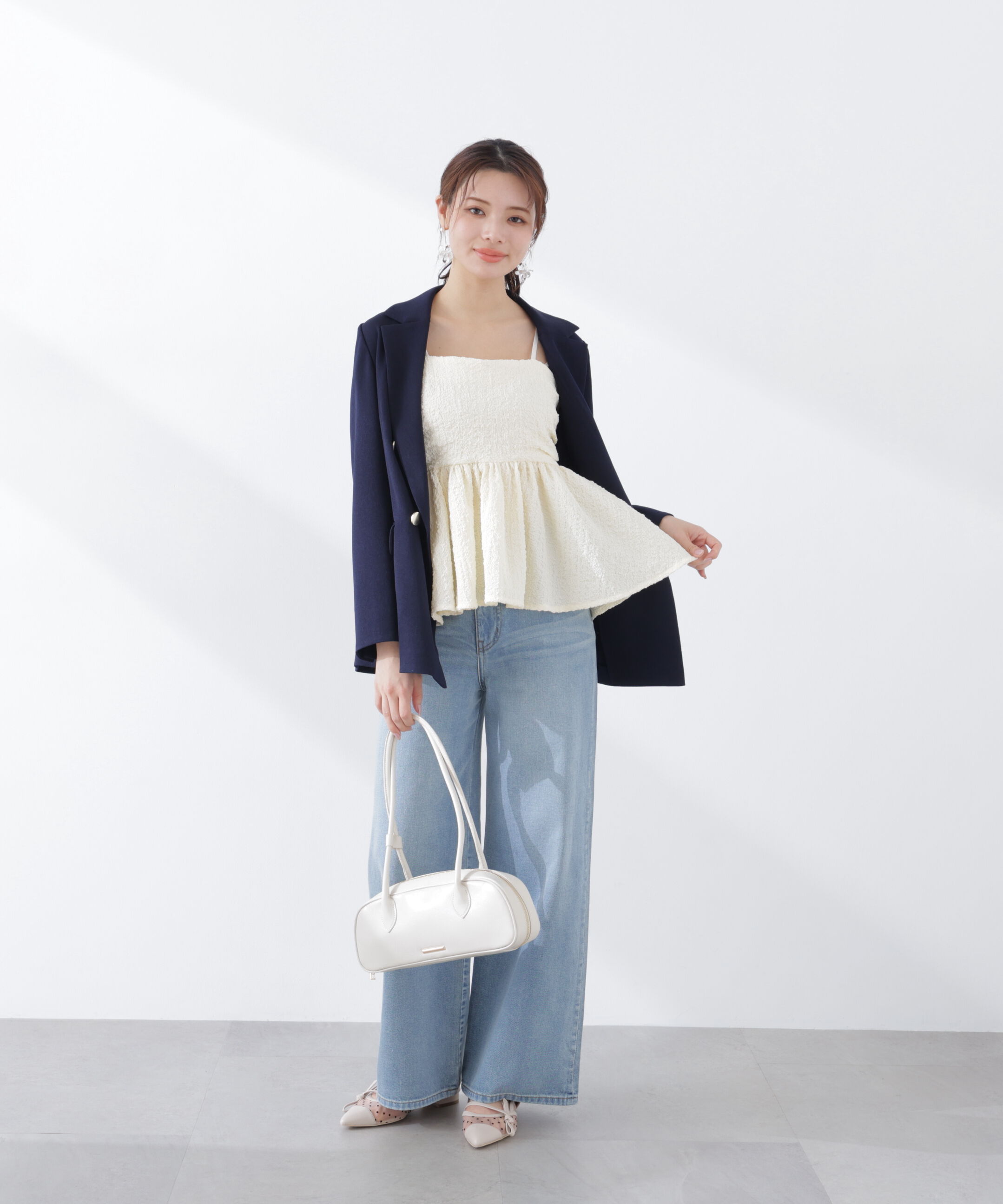 PROPORTION BODY DRESSING「〈a/mie〉膨れジャガードビスチェ　26SS」|シャツ・ブラウス|