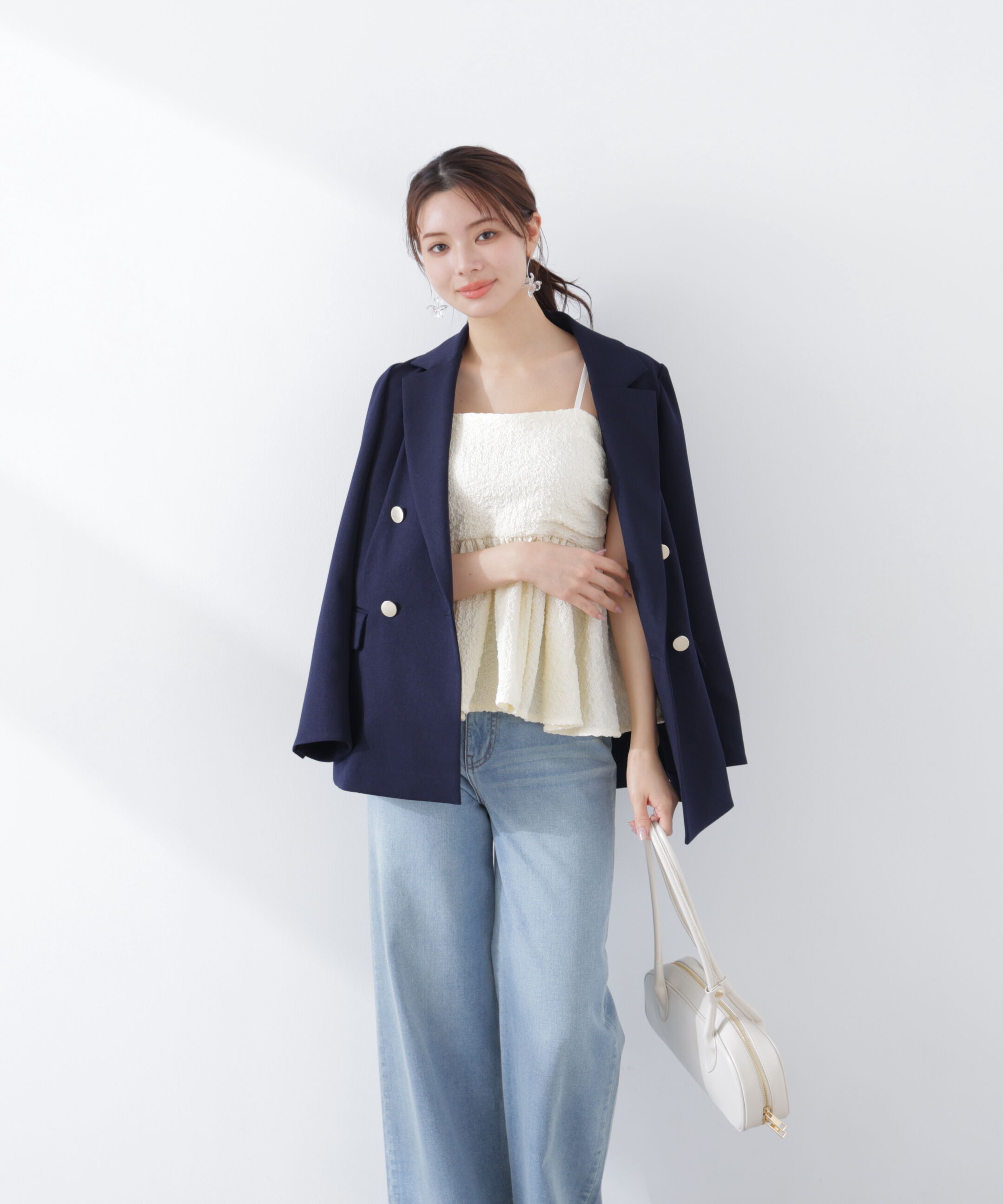 PROPORTION BODY DRESSING「〈a/mie〉膨れジャガードビスチェ　26SS」|シャツ・ブラウス|