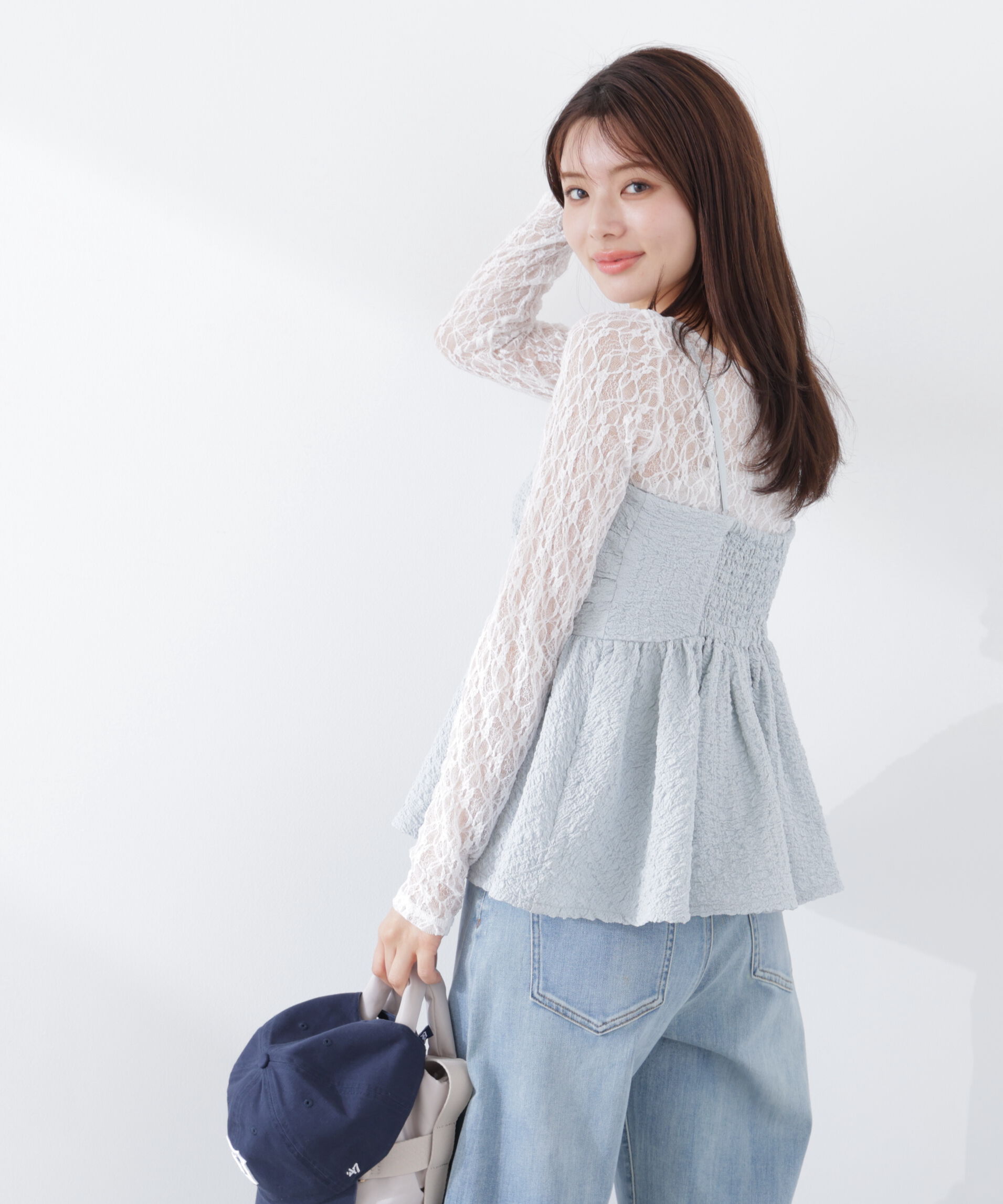 PROPORTION BODY DRESSING「〈a/mie〉膨れジャガードビスチェ　26SS」|シャツ・ブラウス|