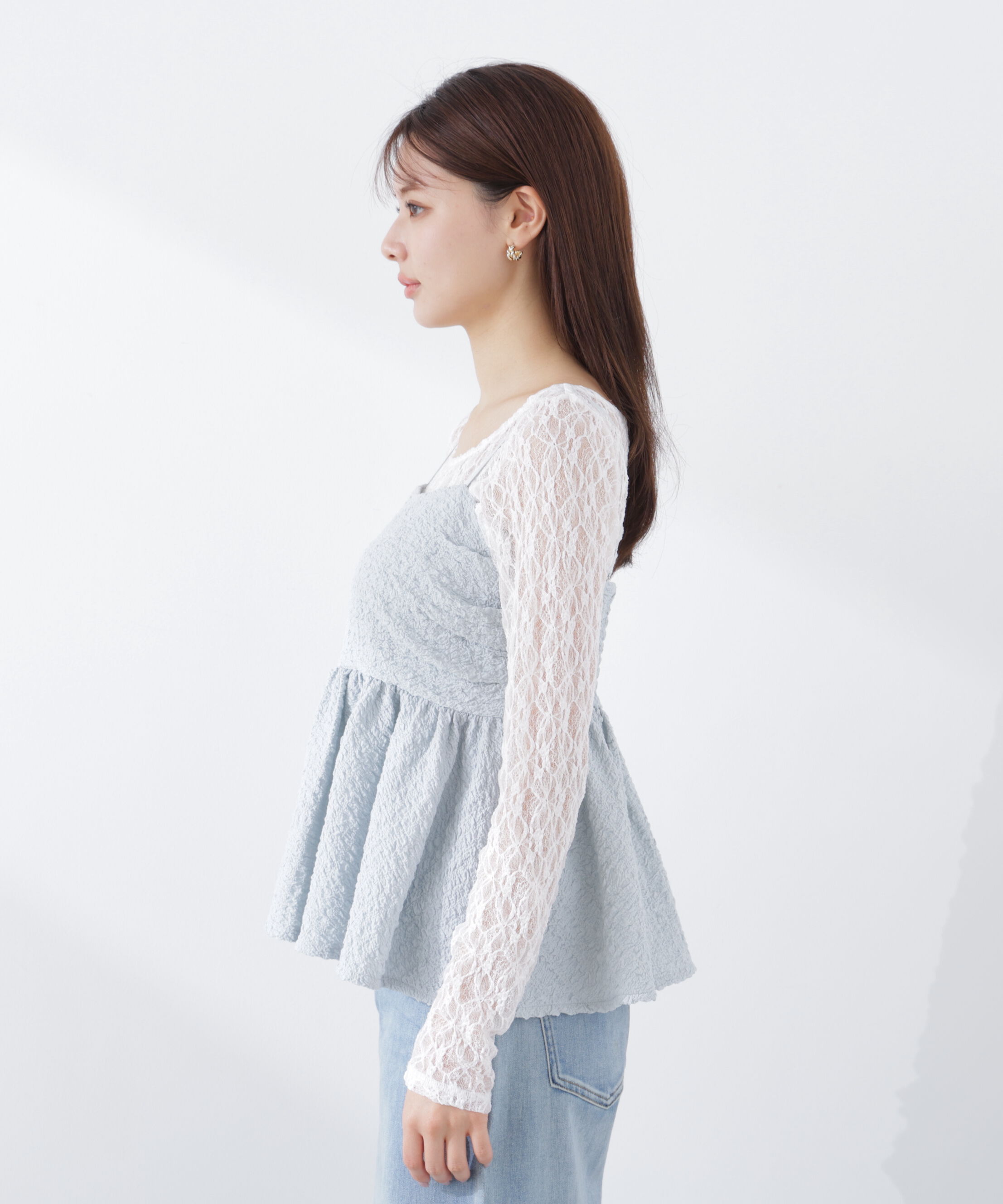 PROPORTION BODY DRESSING「〈a/mie〉膨れジャガードビスチェ　26SS」|シャツ・ブラウス|
