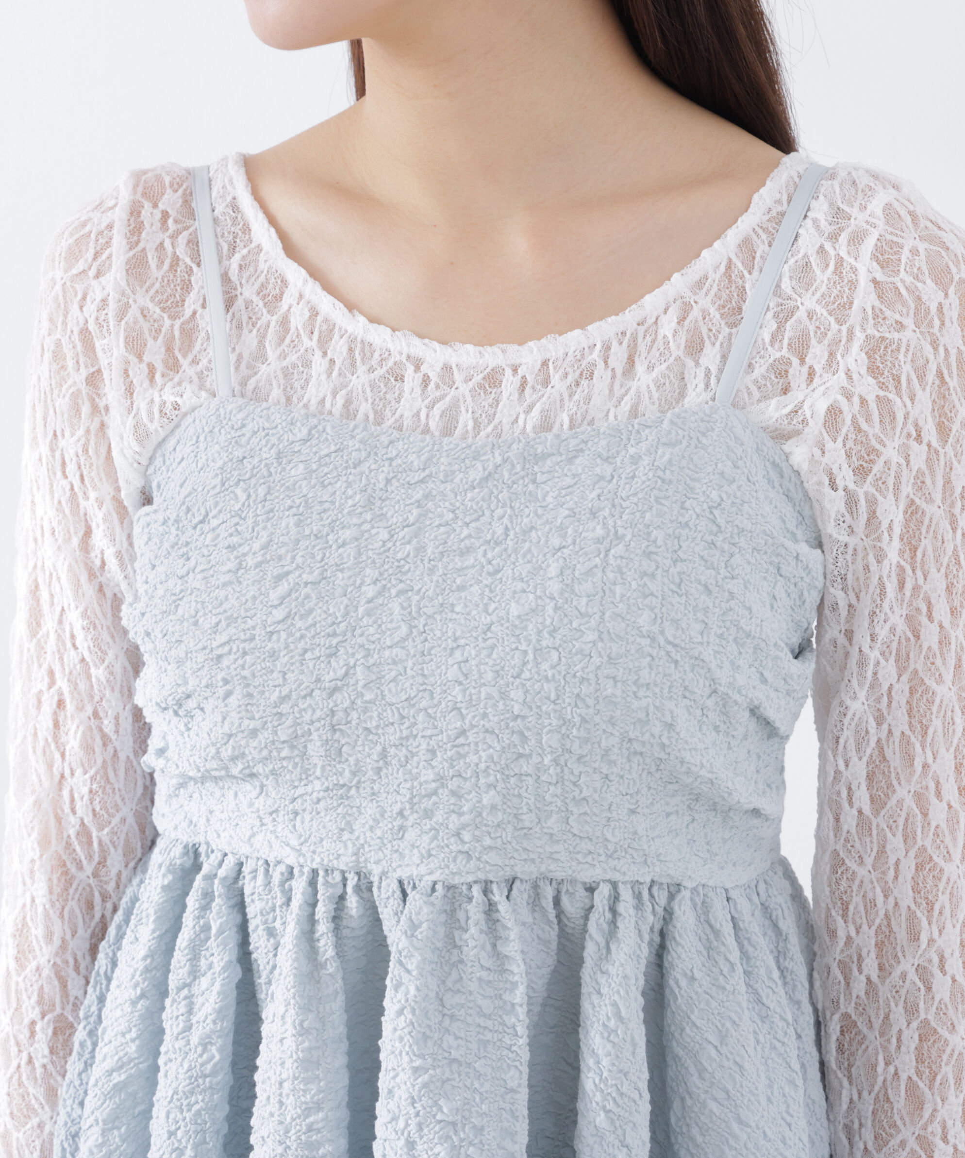 PROPORTION BODY DRESSING「〈a/mie〉膨れジャガードビスチェ　26SS」|シャツ・ブラウス|